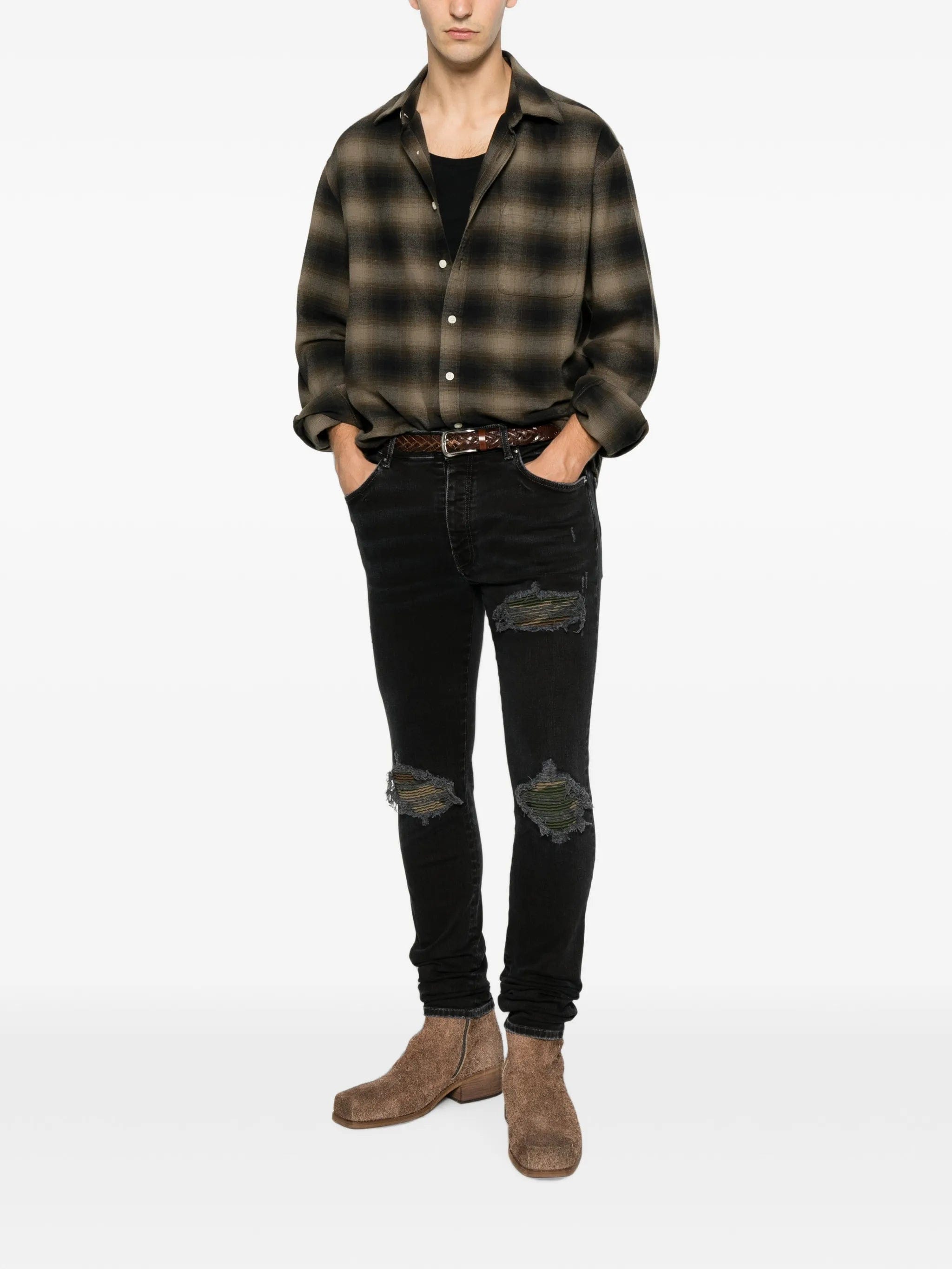 AMIRI distressed pocket jeans