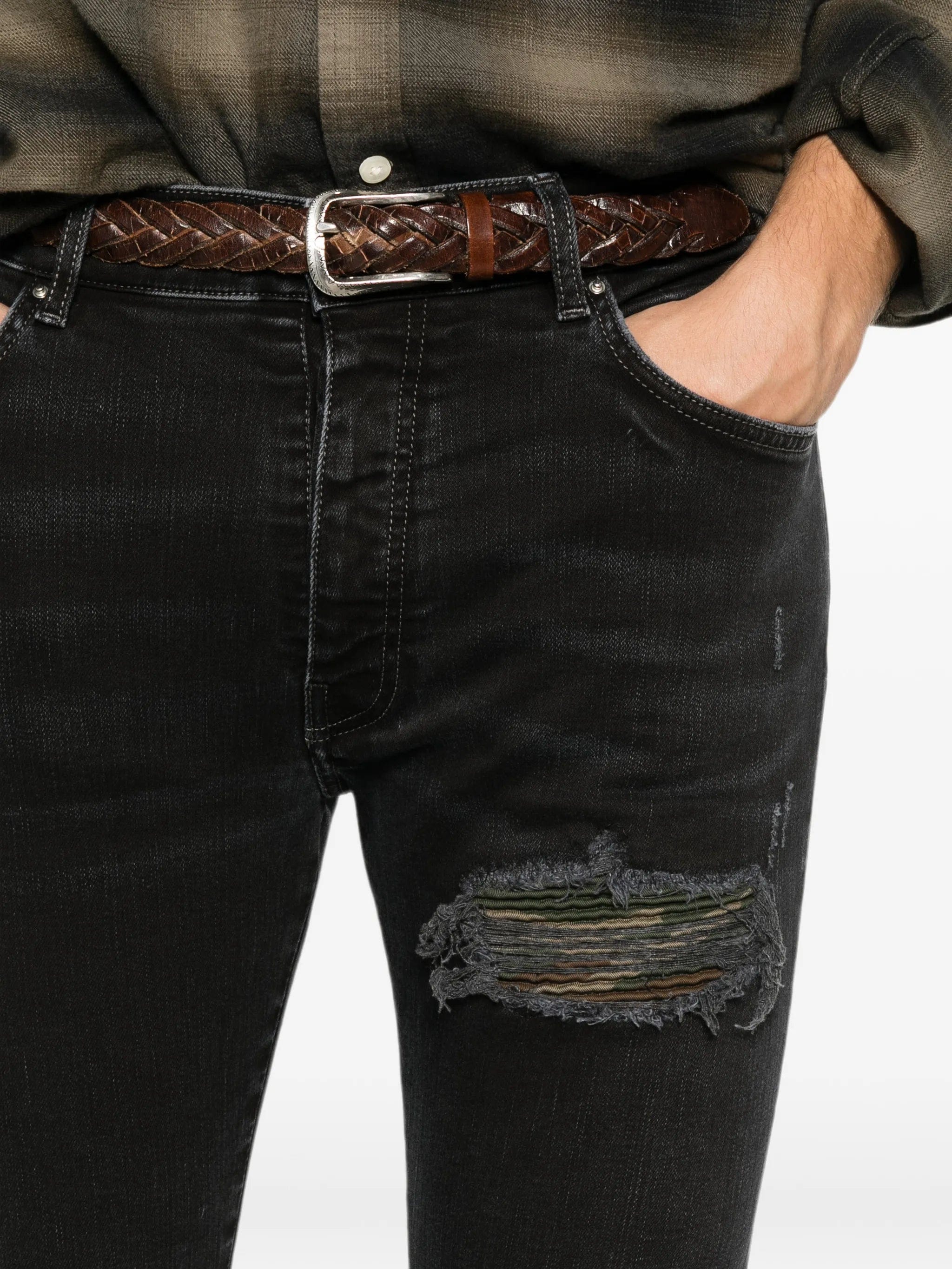 AMIRI distressed pocket jeans
