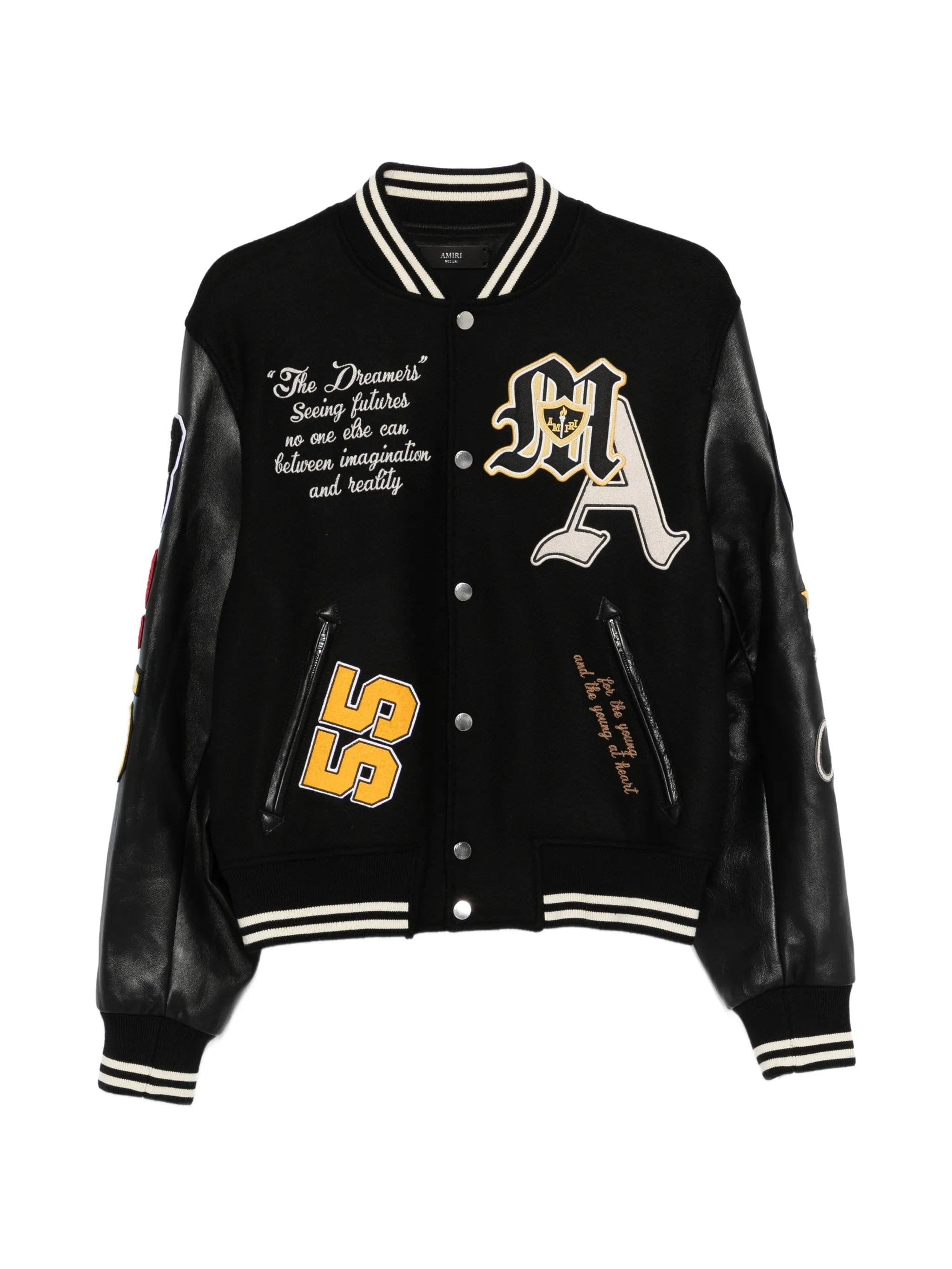 AMIRI appliqué letter bomber jacket
