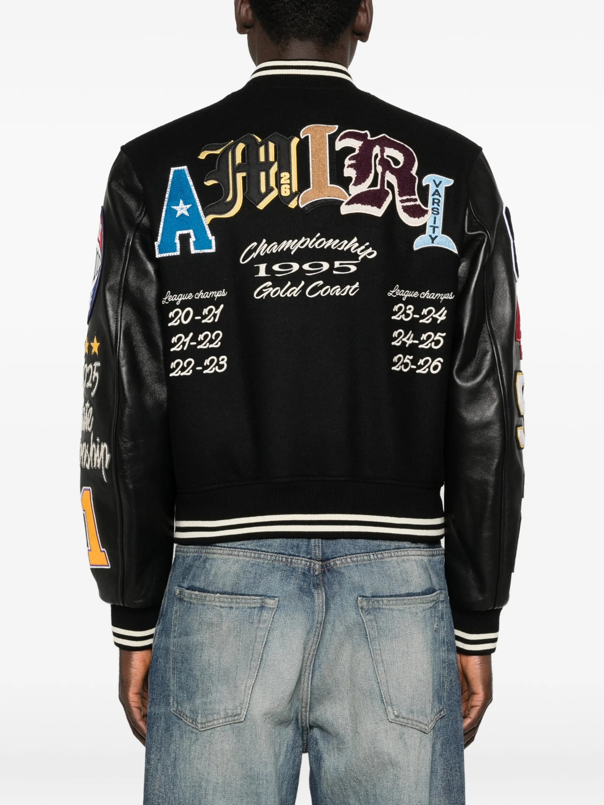AMIRI appliqué letter bomber jacket