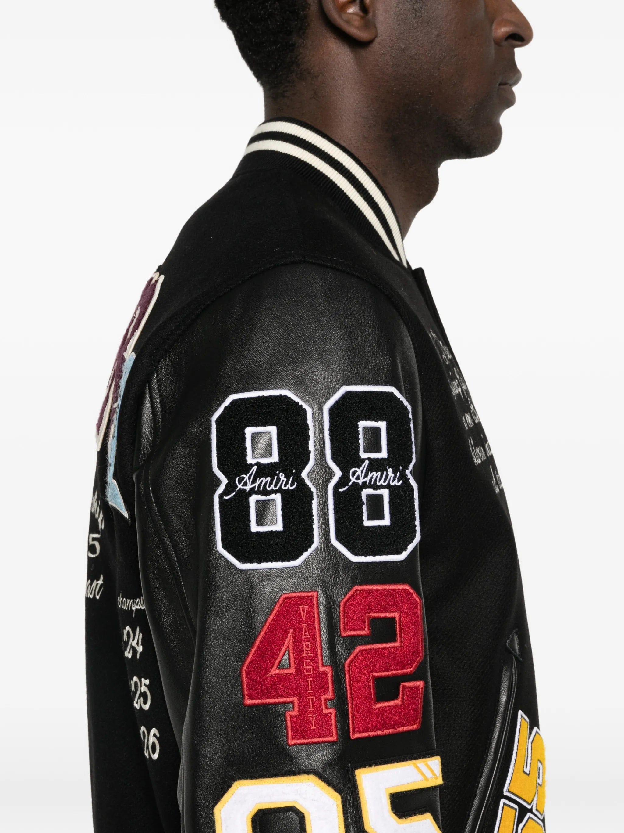 AMIRI appliqué letter bomber jacket