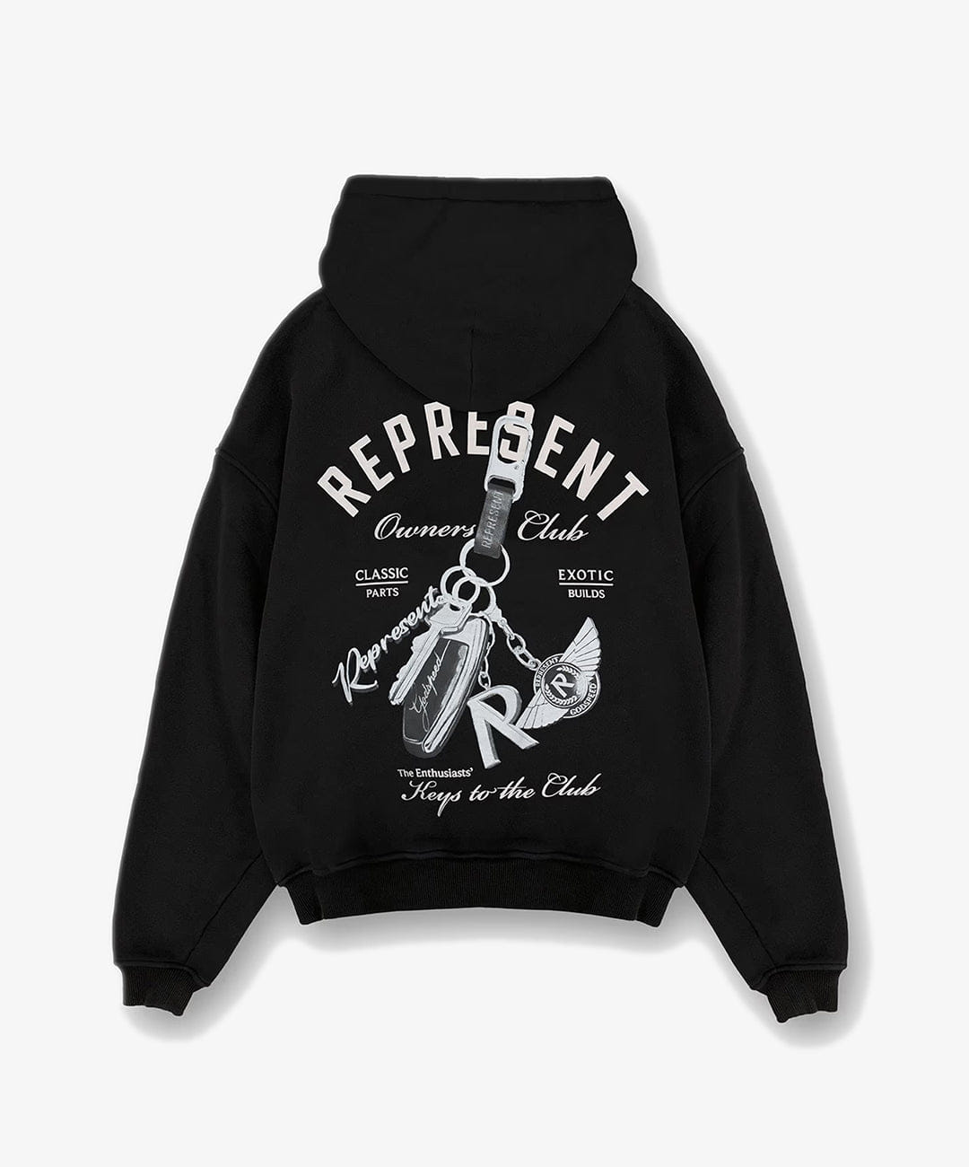 Represent | KEYS TO THE CLUB HOODIE { JET BLACK