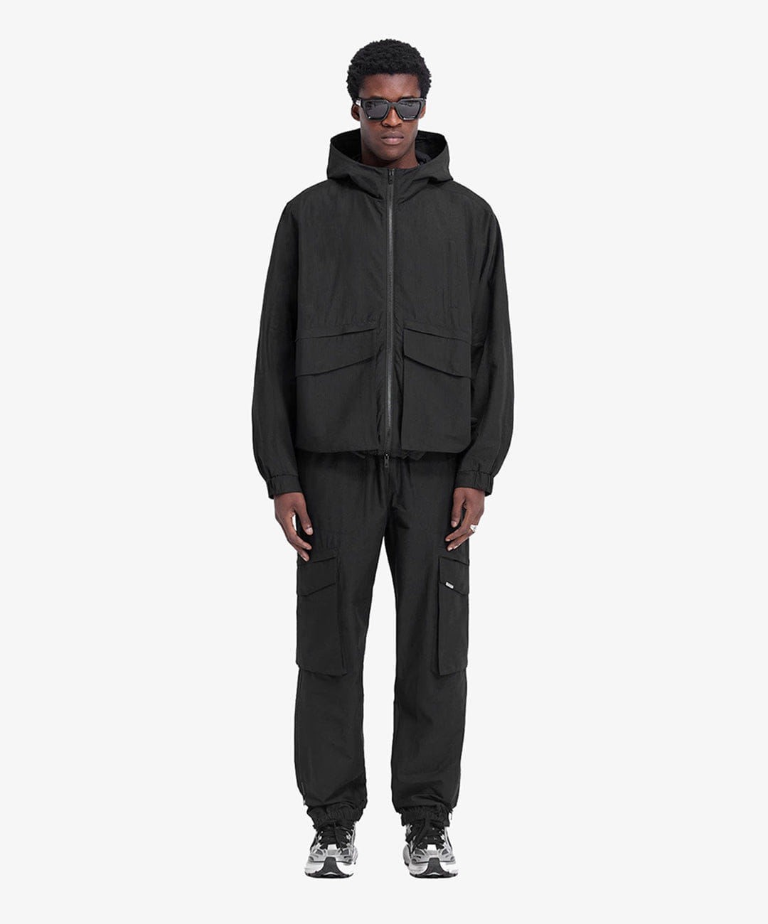 Represent | TECH CARGO JACKET { JET BLACK