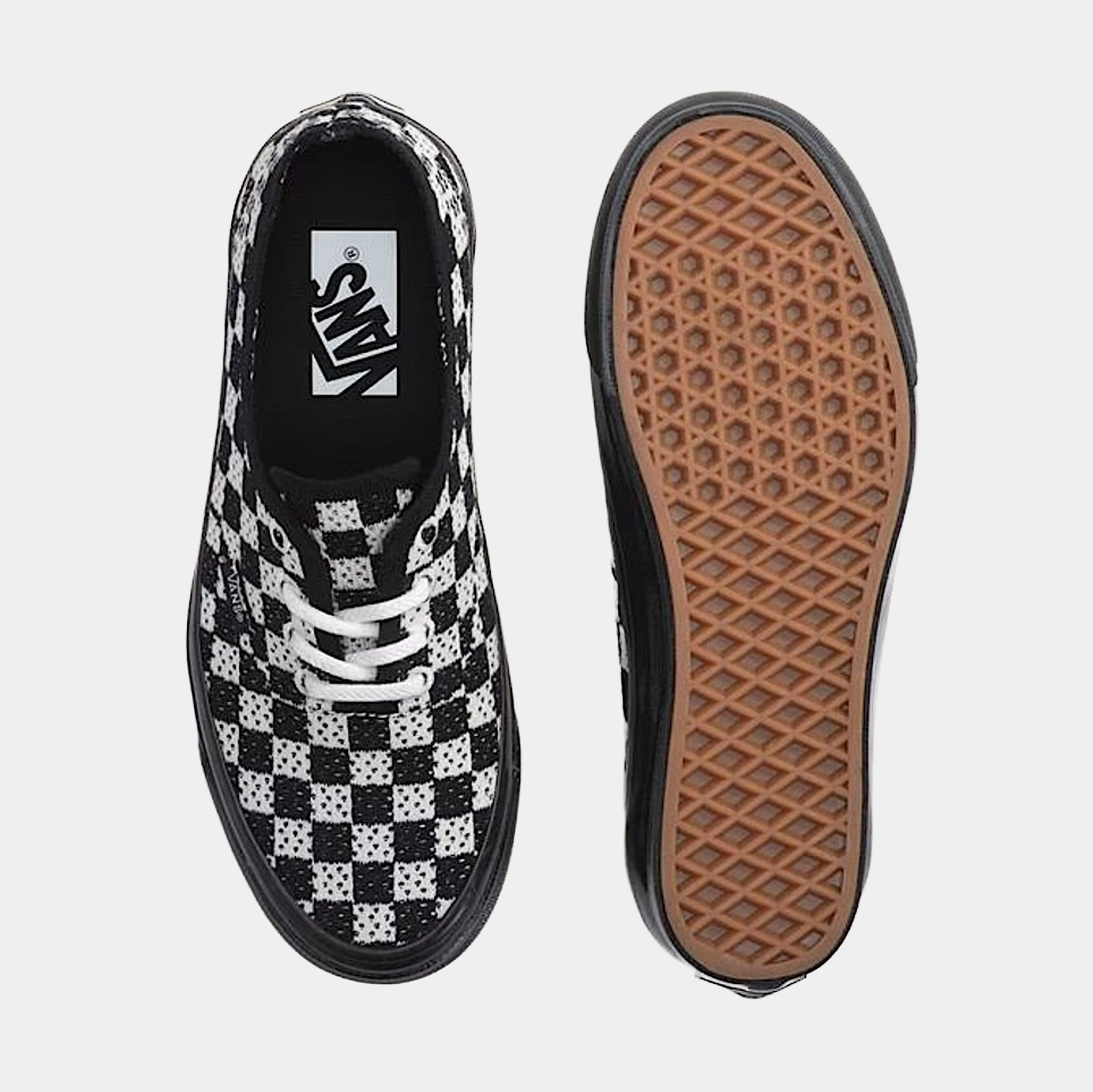 Vans Premium Authentic Checkerboard Mens Lifestyle Shoes (Checkerboard Black/Marshmallow White)
