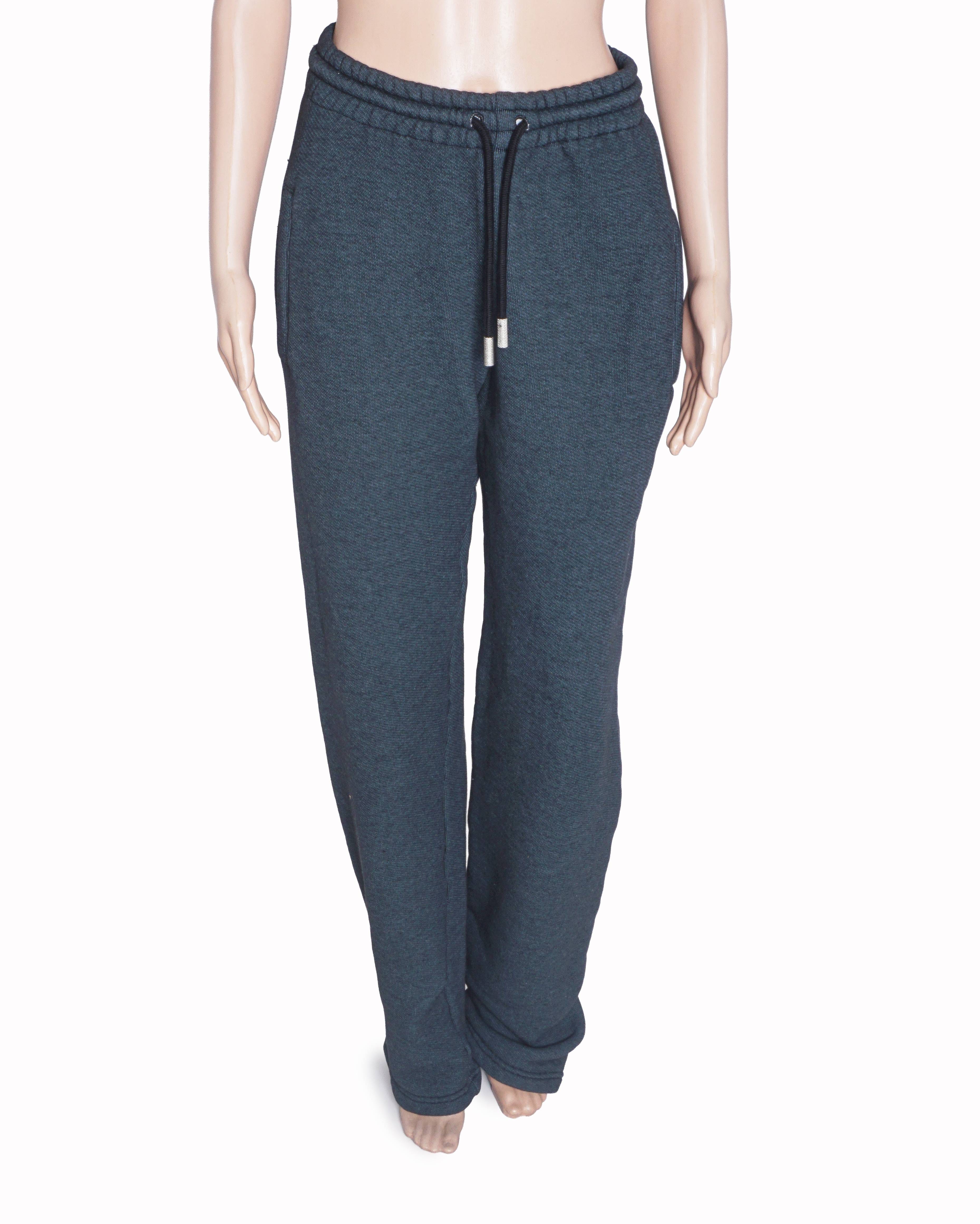 Off - White Dark Grey Diagonal Stripe Sweatpants