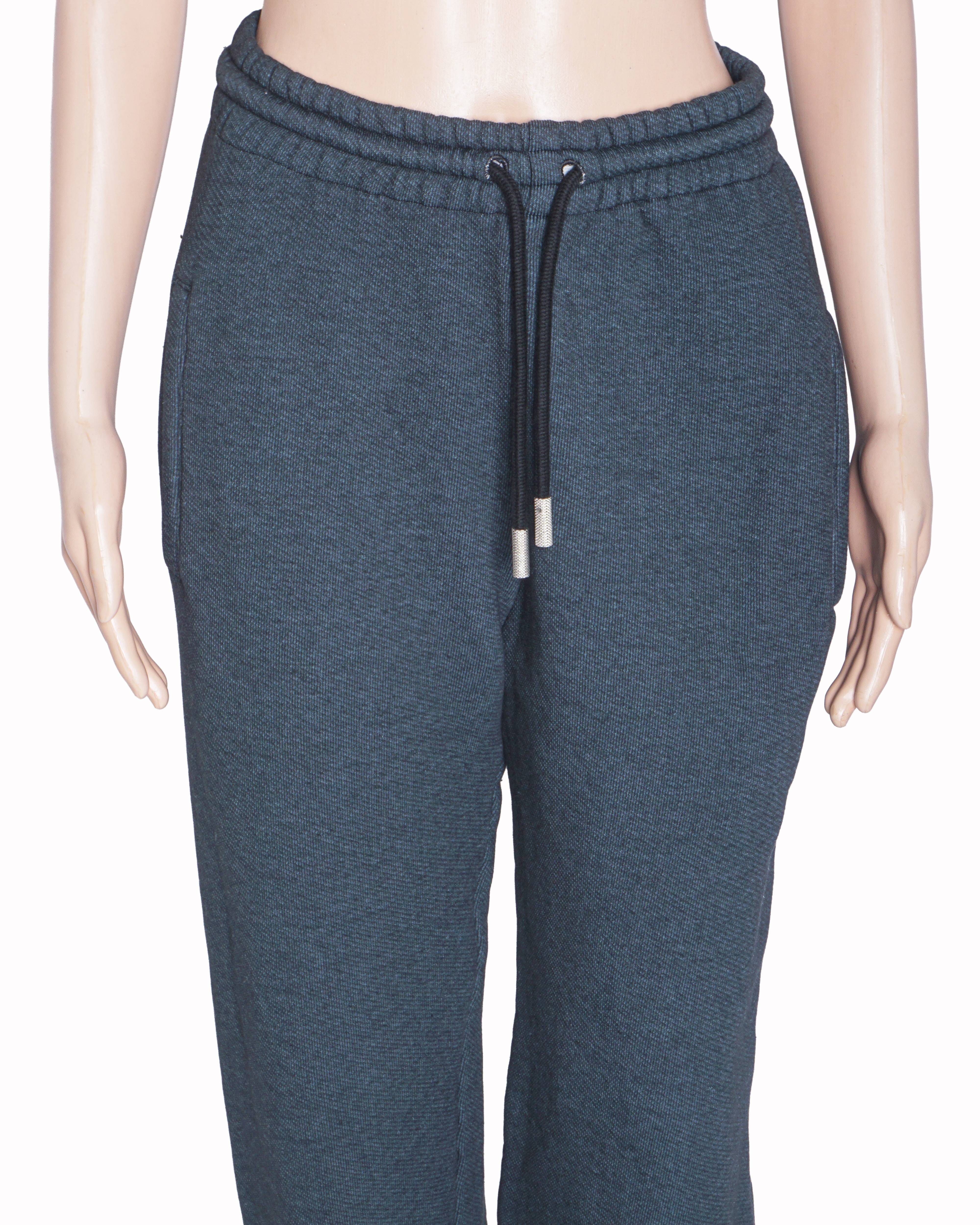 Off - White Dark Grey Diagonal Stripe Sweatpants
