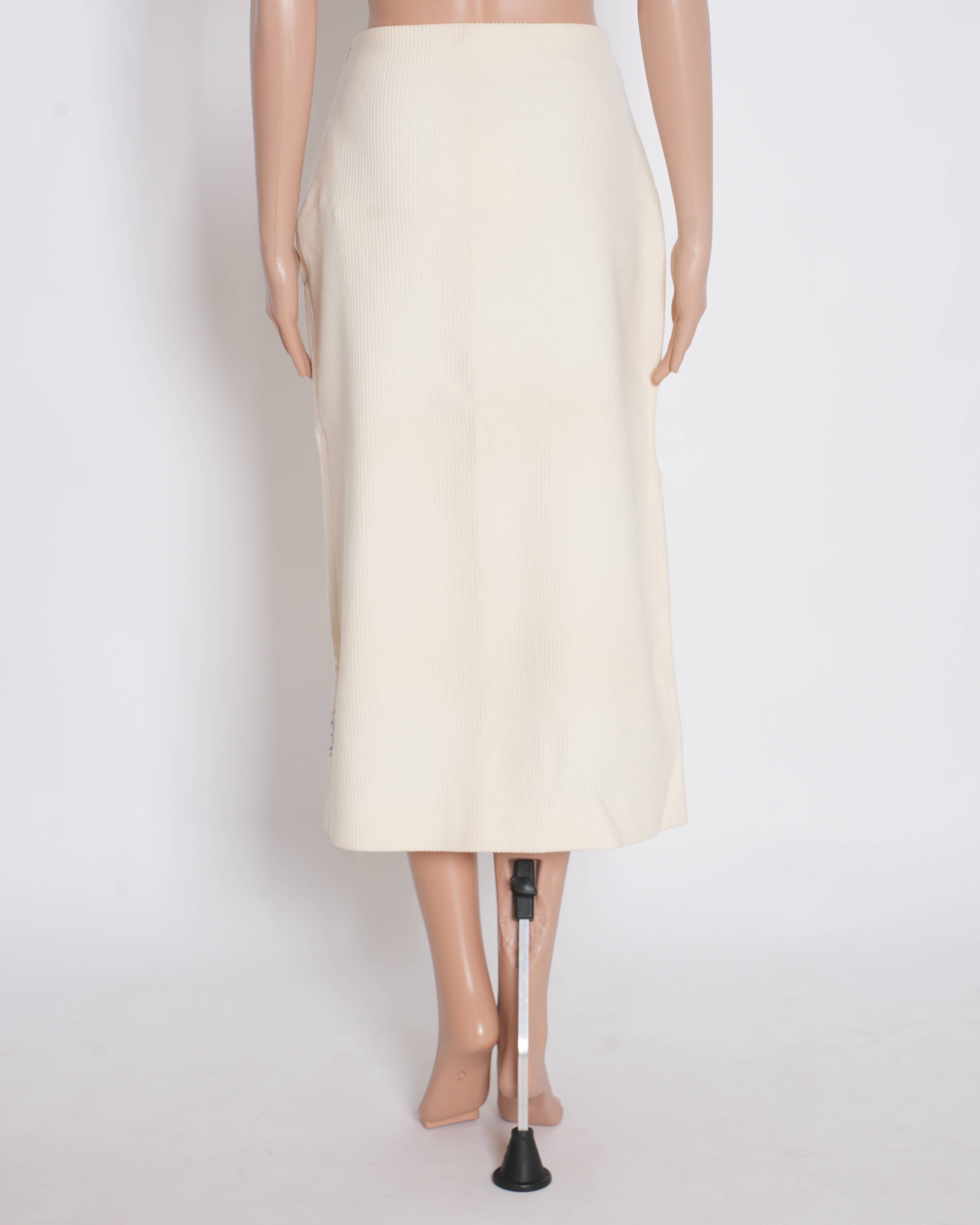 Off-White New Off - White wool skirt with cutout