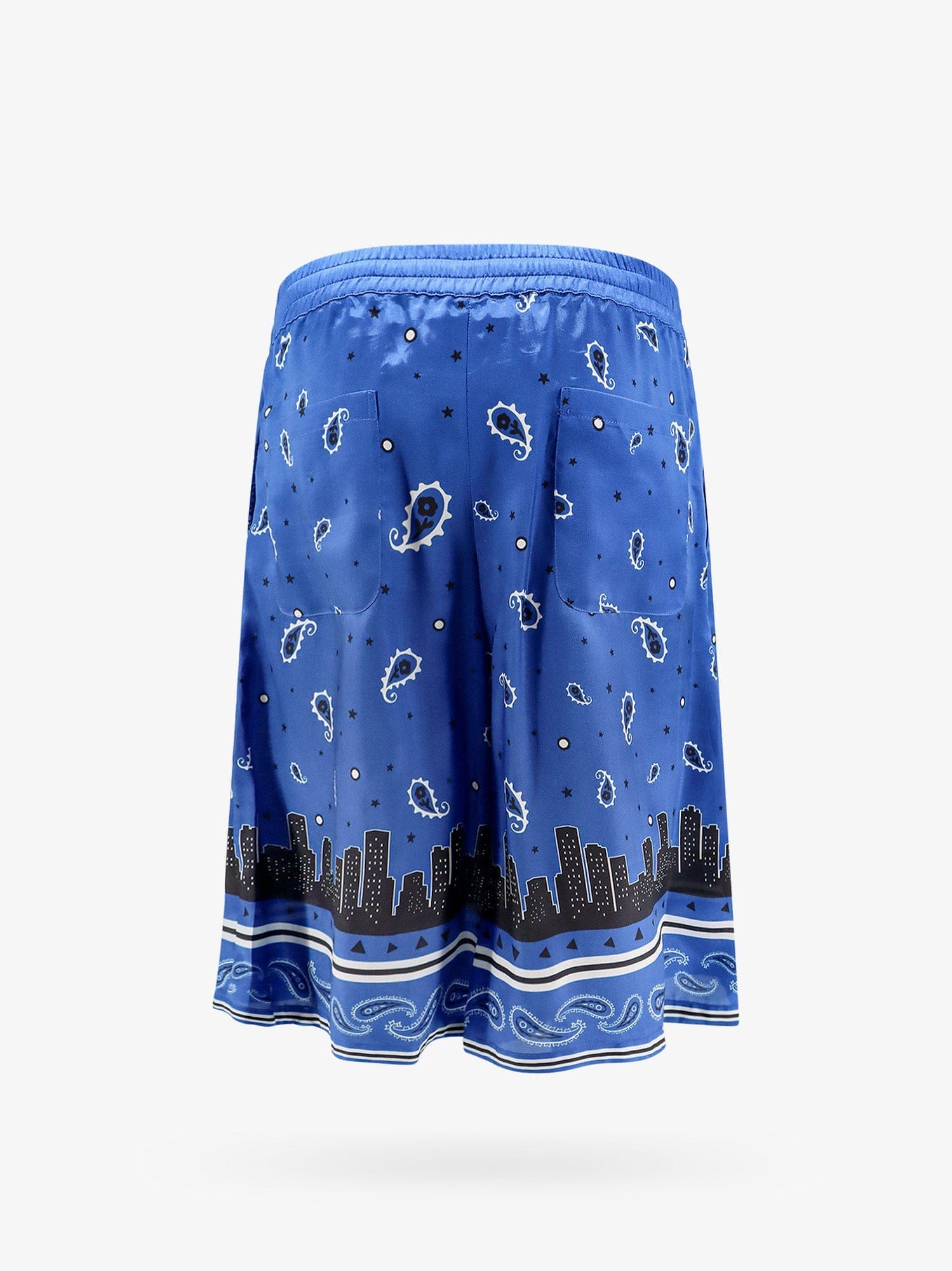 OFF WHITE Sustainable viscose bermuda shorts with bandana print