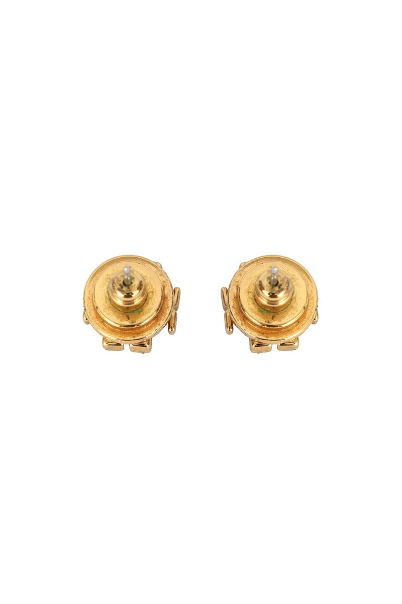 Tory Burch Gold Logo Stud Earrings