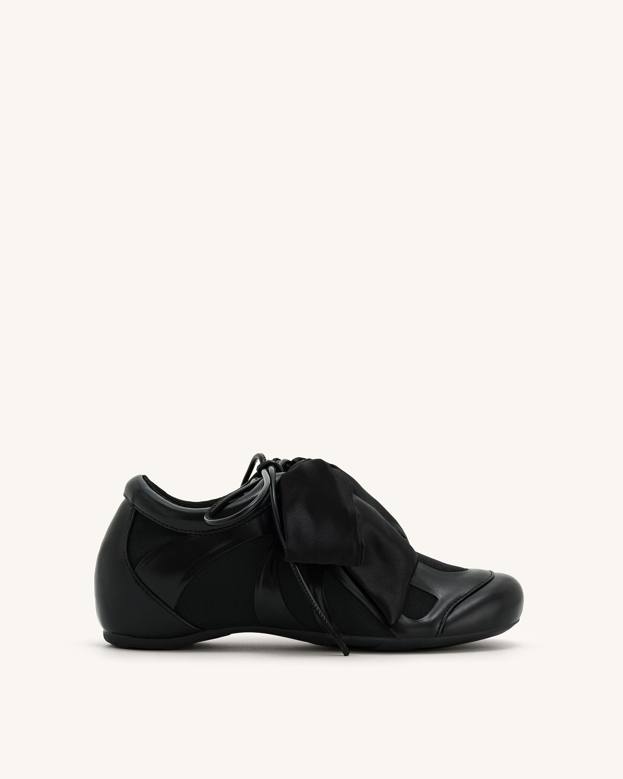 Jw Pei Rosie Bow Tie Low Top Sneakers Black