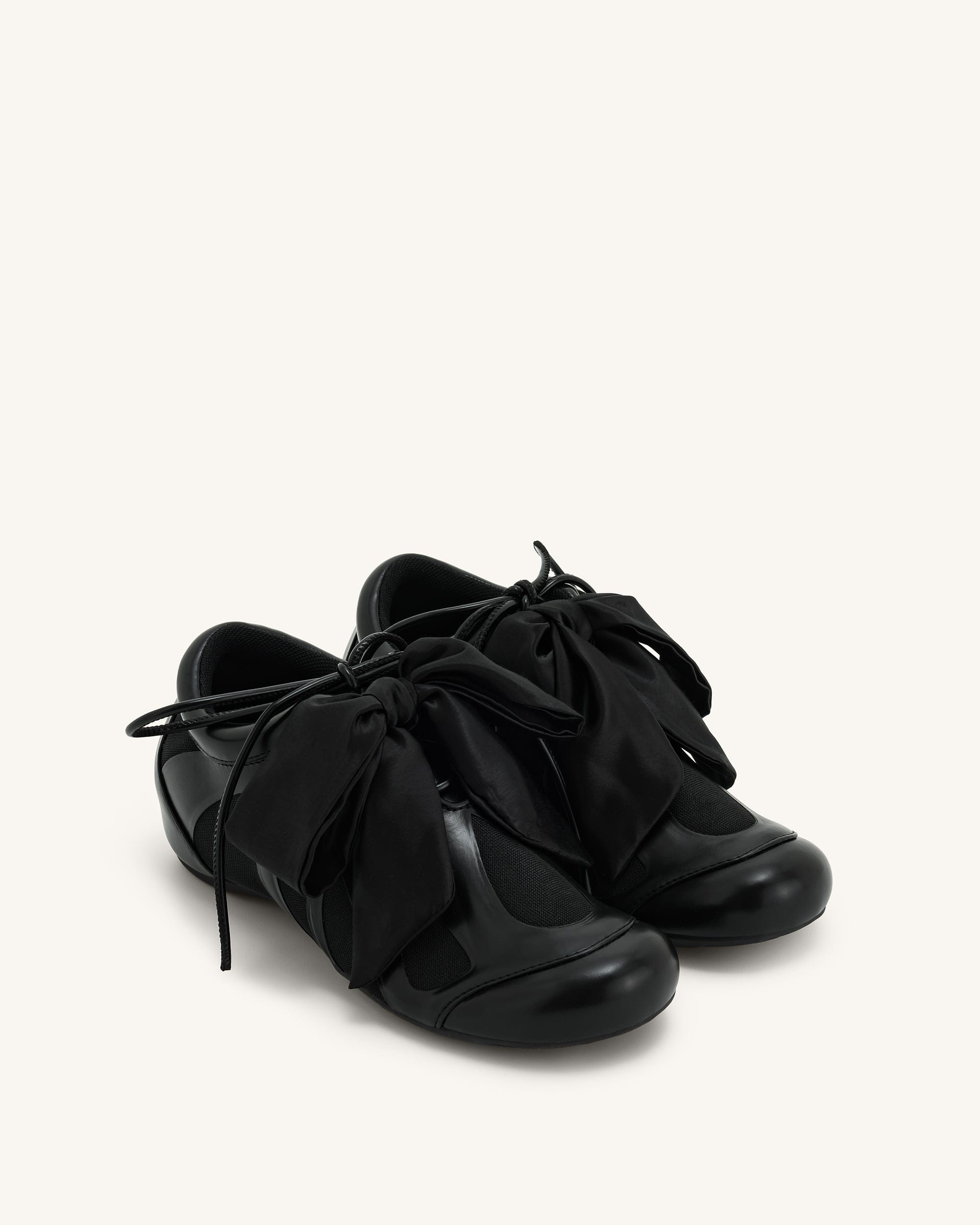 Jw Pei Rosie Bow Tie Low Top Sneakers Black