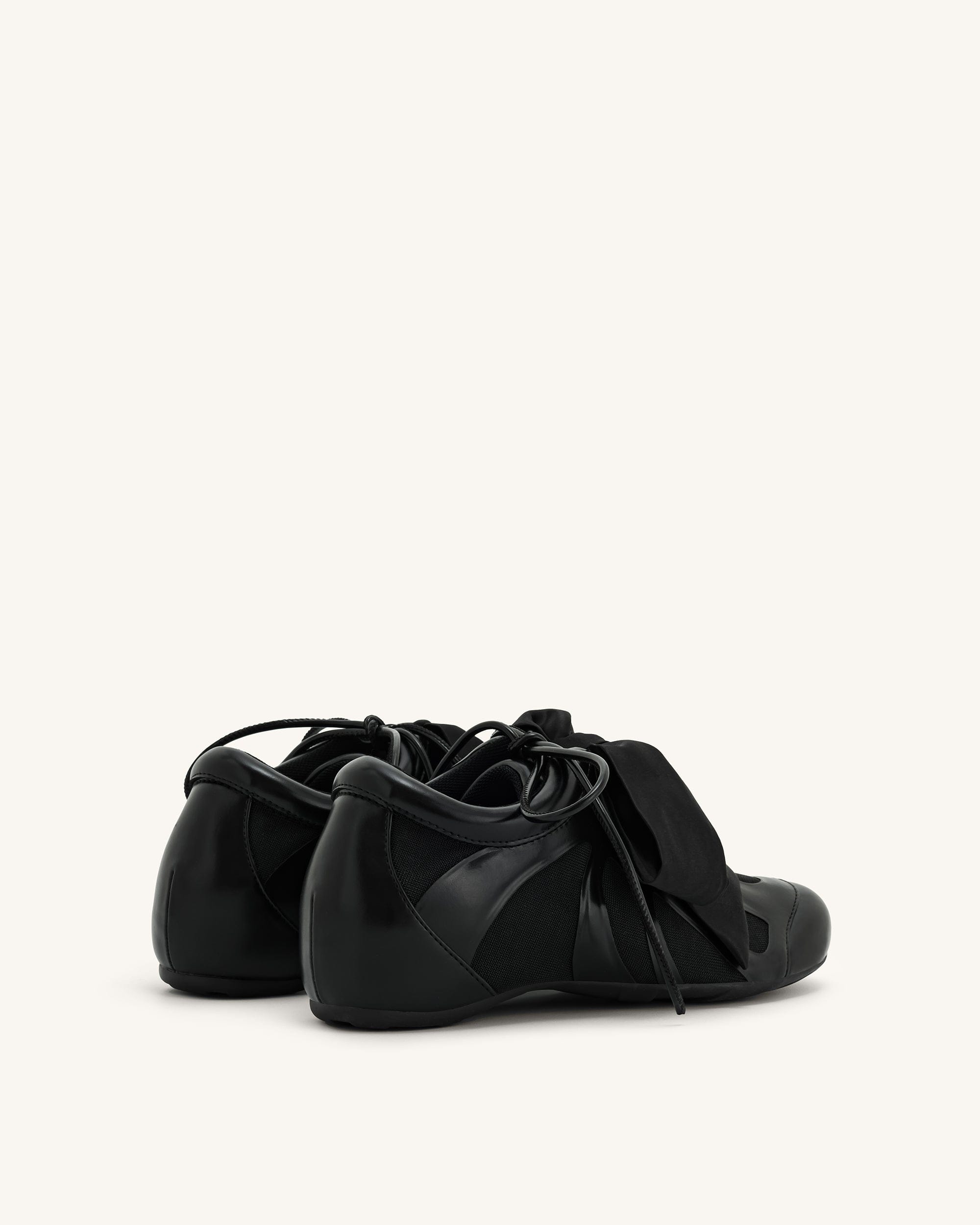 Jw Pei Rosie Bow Tie Low Top Sneakers Black