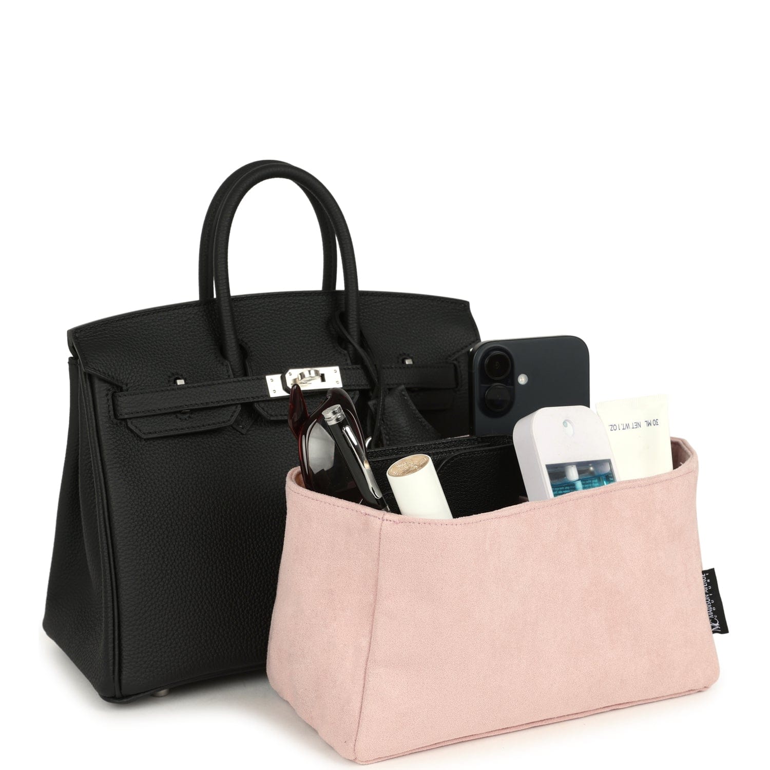 Madison Avenue Couture Bag Bestie Birkin Pink Ultrasuede Organizer
