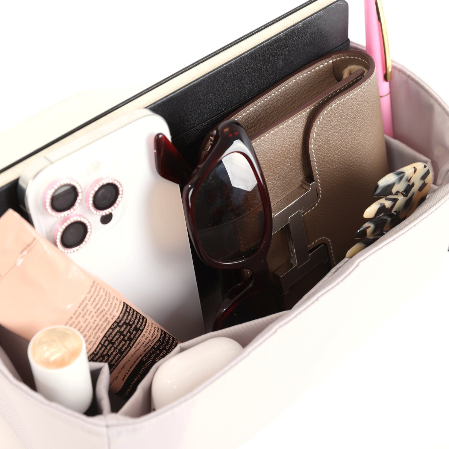 Madison Avenue Couture Bag Bestie Birkin Grey Organizer