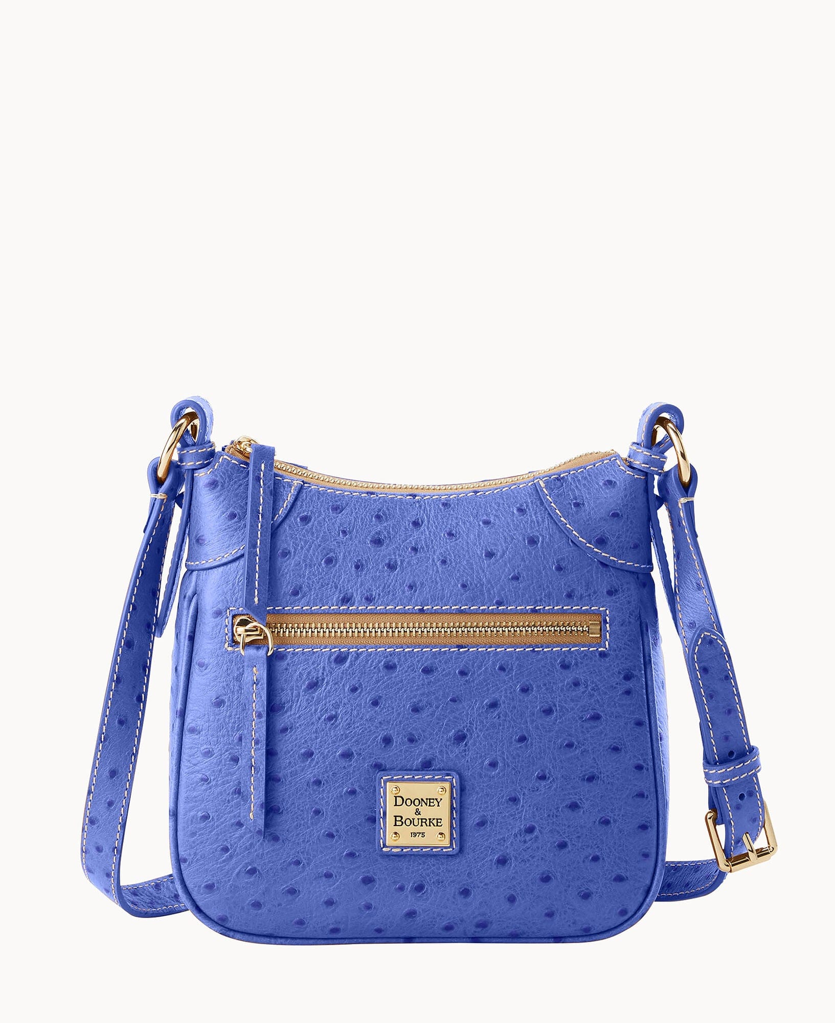 Dooney & Bourke Ostrich Front Zip Crossbody
