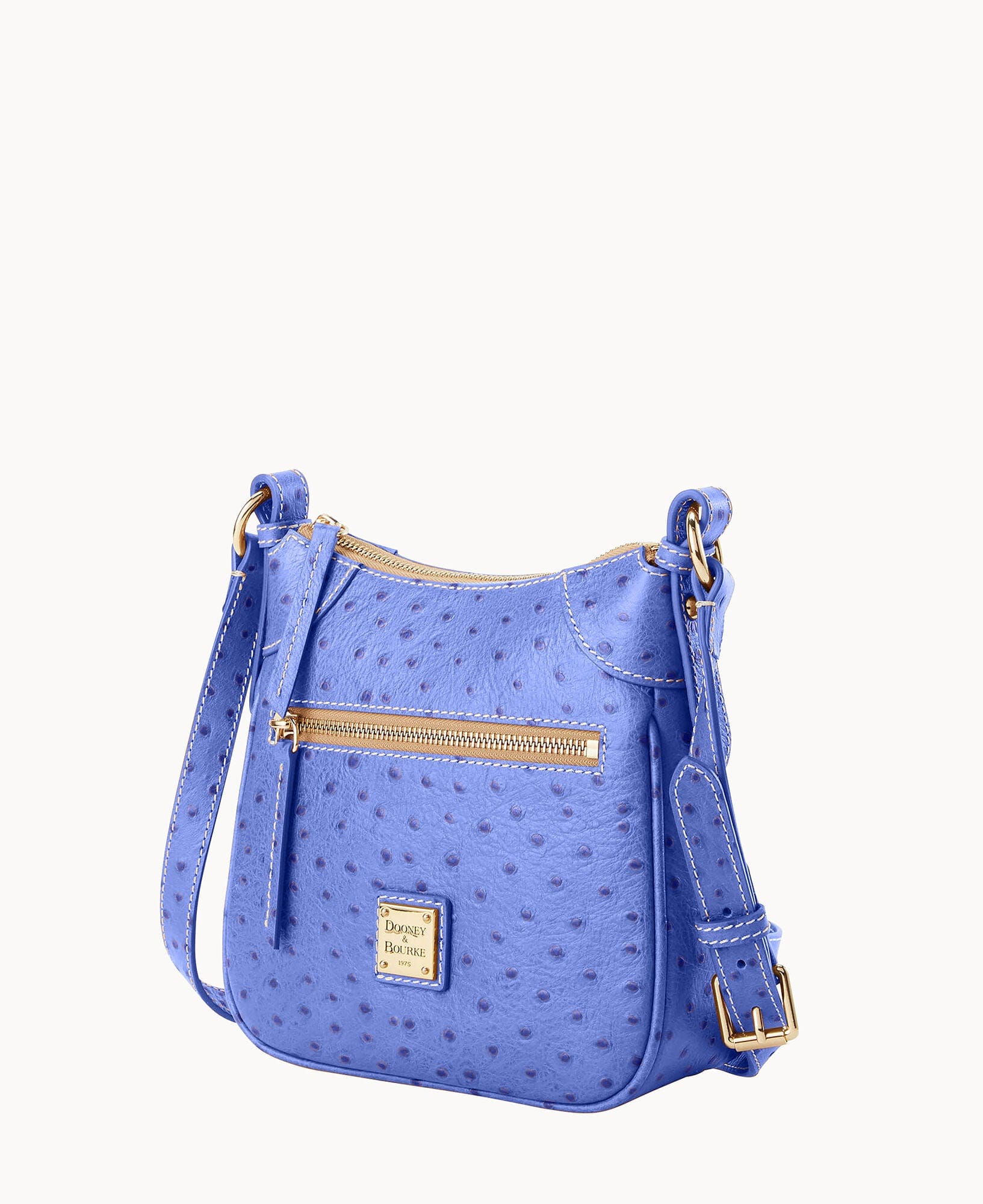 Dooney & Bourke Ostrich Front Zip Crossbody