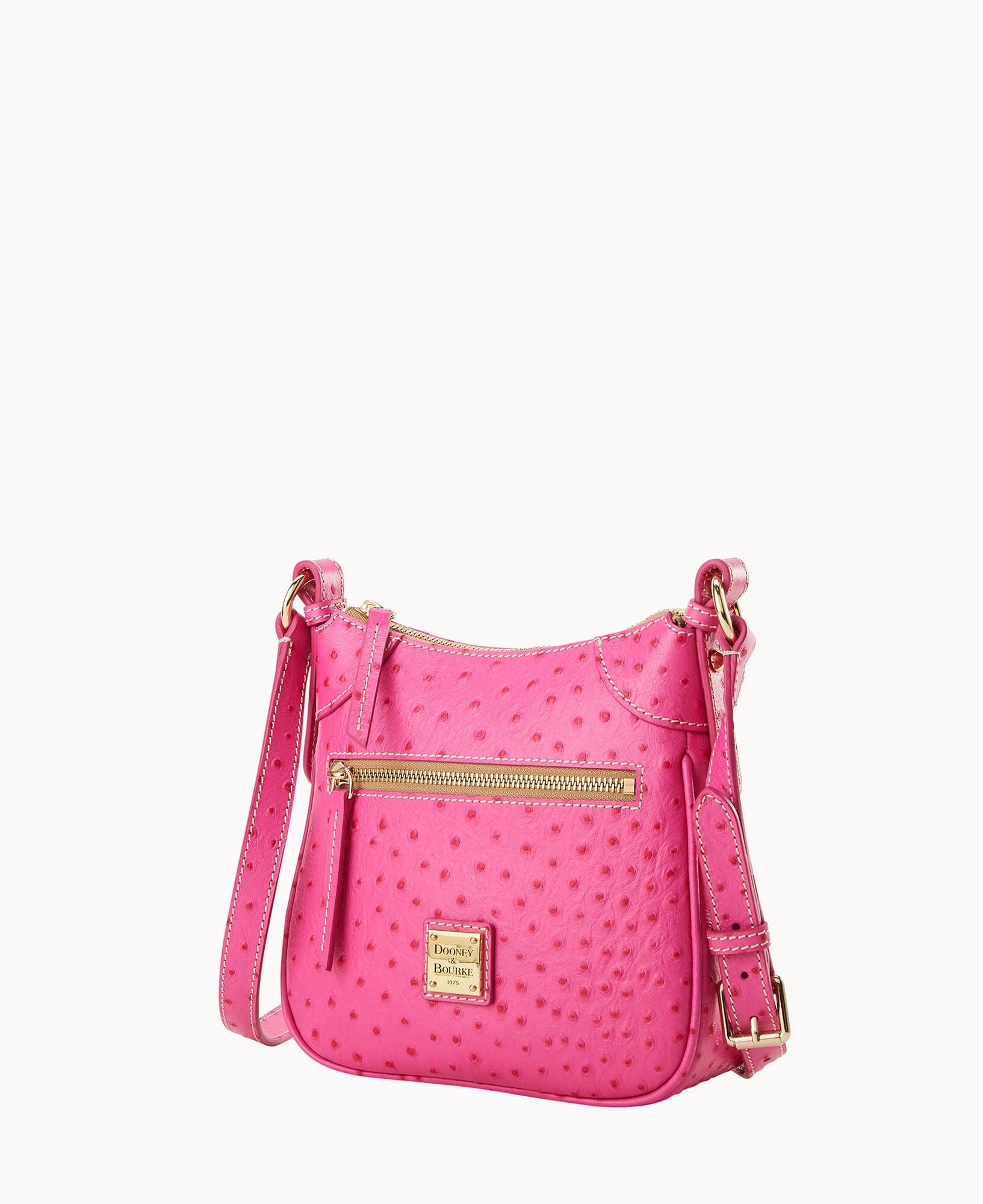 Dooney & Bourke Ostrich Front Zip Crossbody