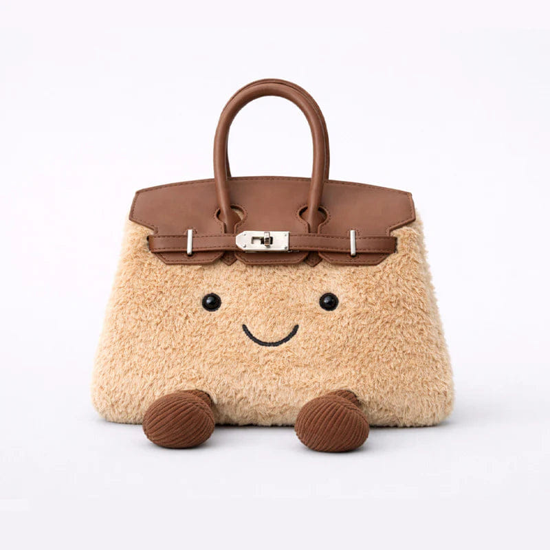 Myfunity JollyPuff Plush Handbag | Cute Plush Shoulder Bag | AU Stock