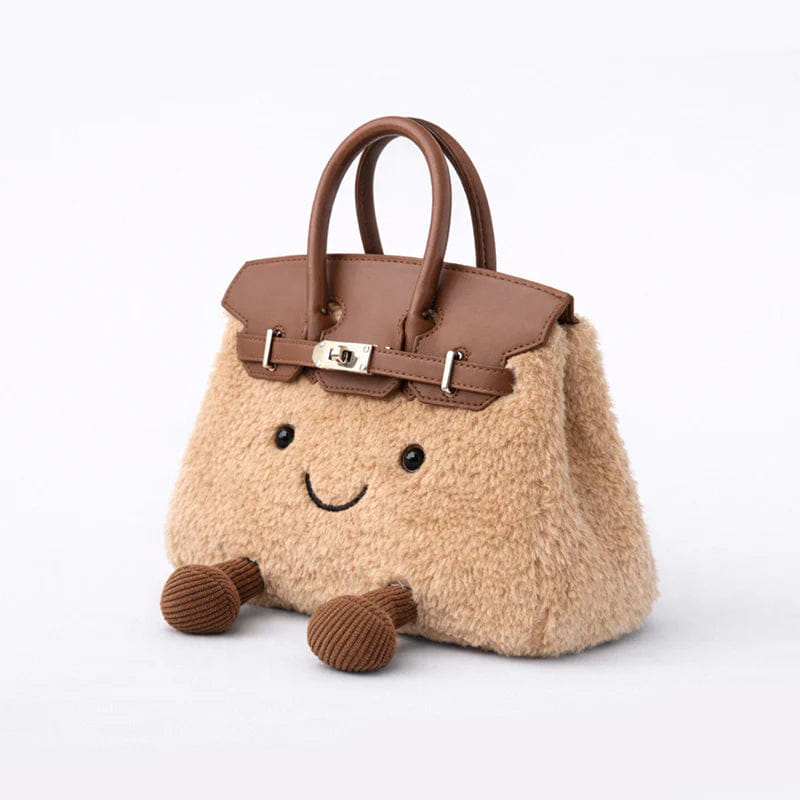 Myfunity JollyPuff Plush Handbag | Cute Plush Shoulder Bag | AU Stock