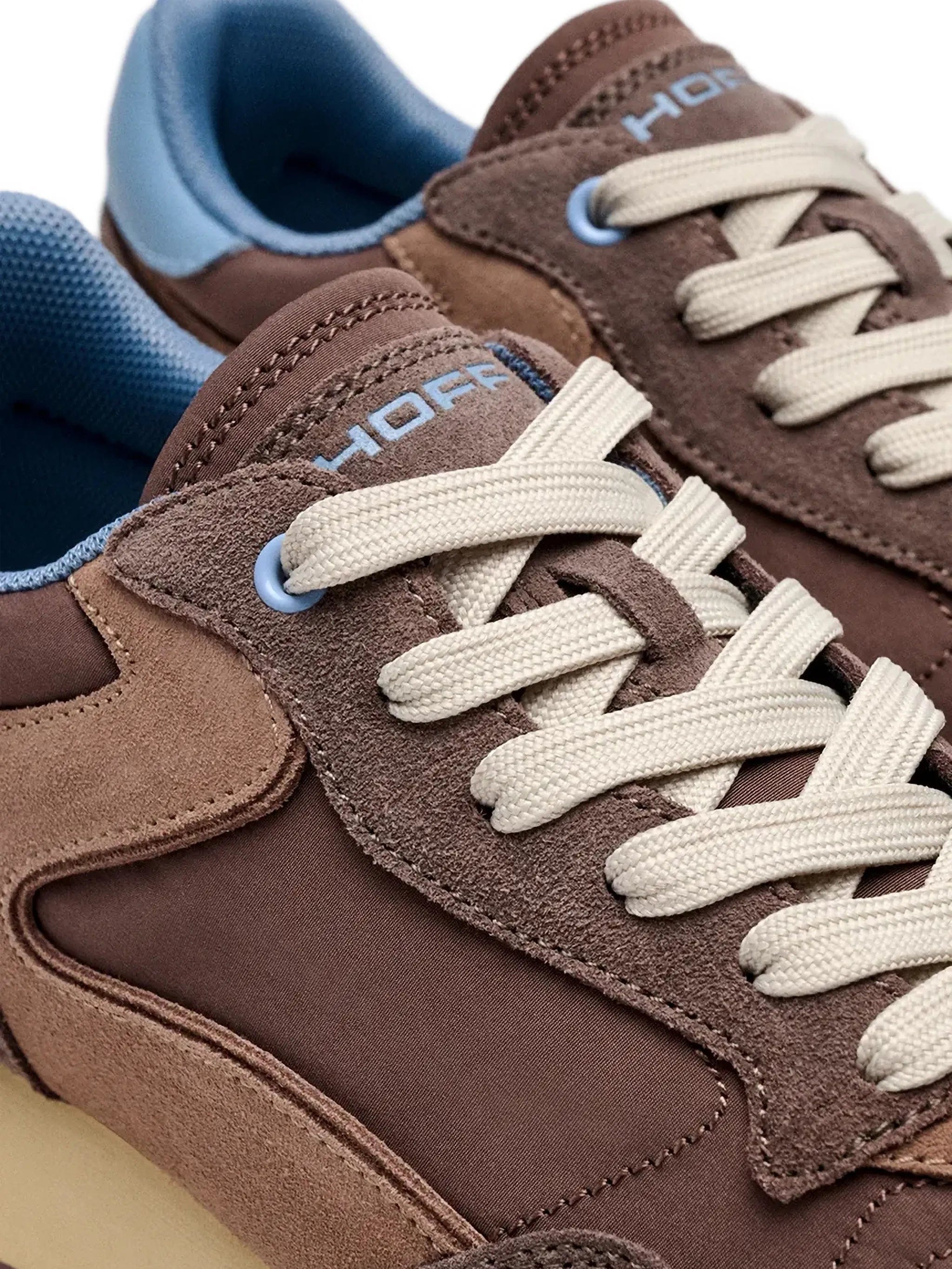 Hoff panelled lace - up sneakers