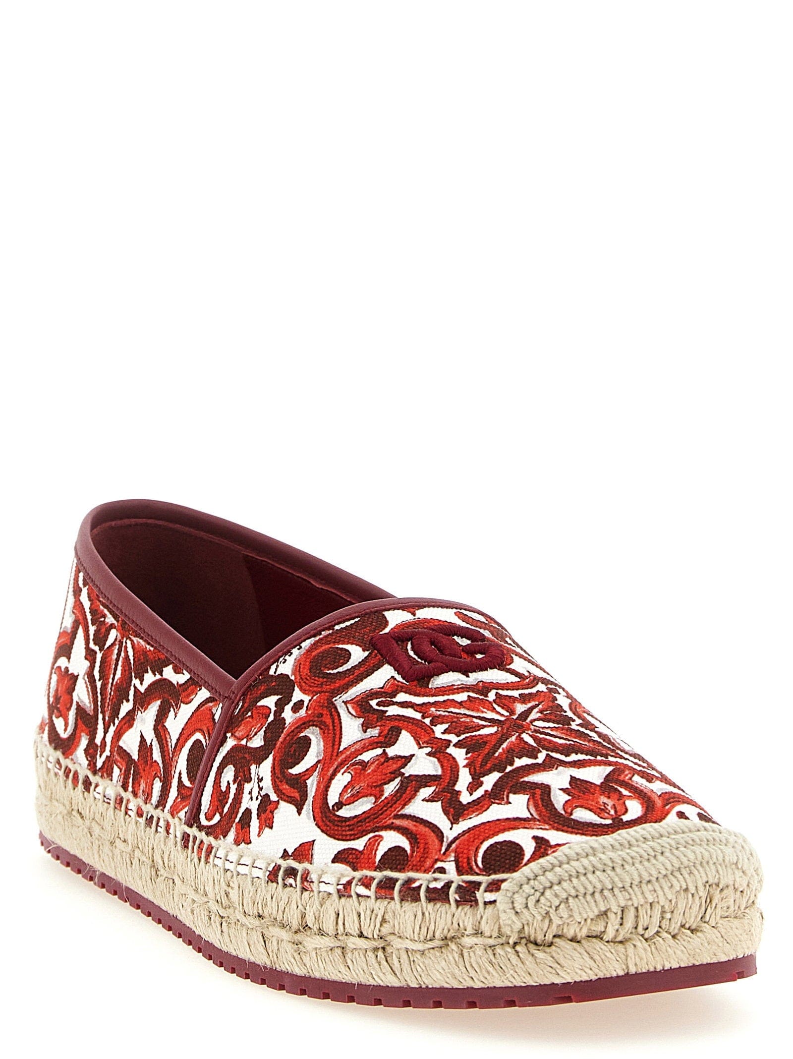 Dolce & Gabbana Boccaccio Espadrille — Red