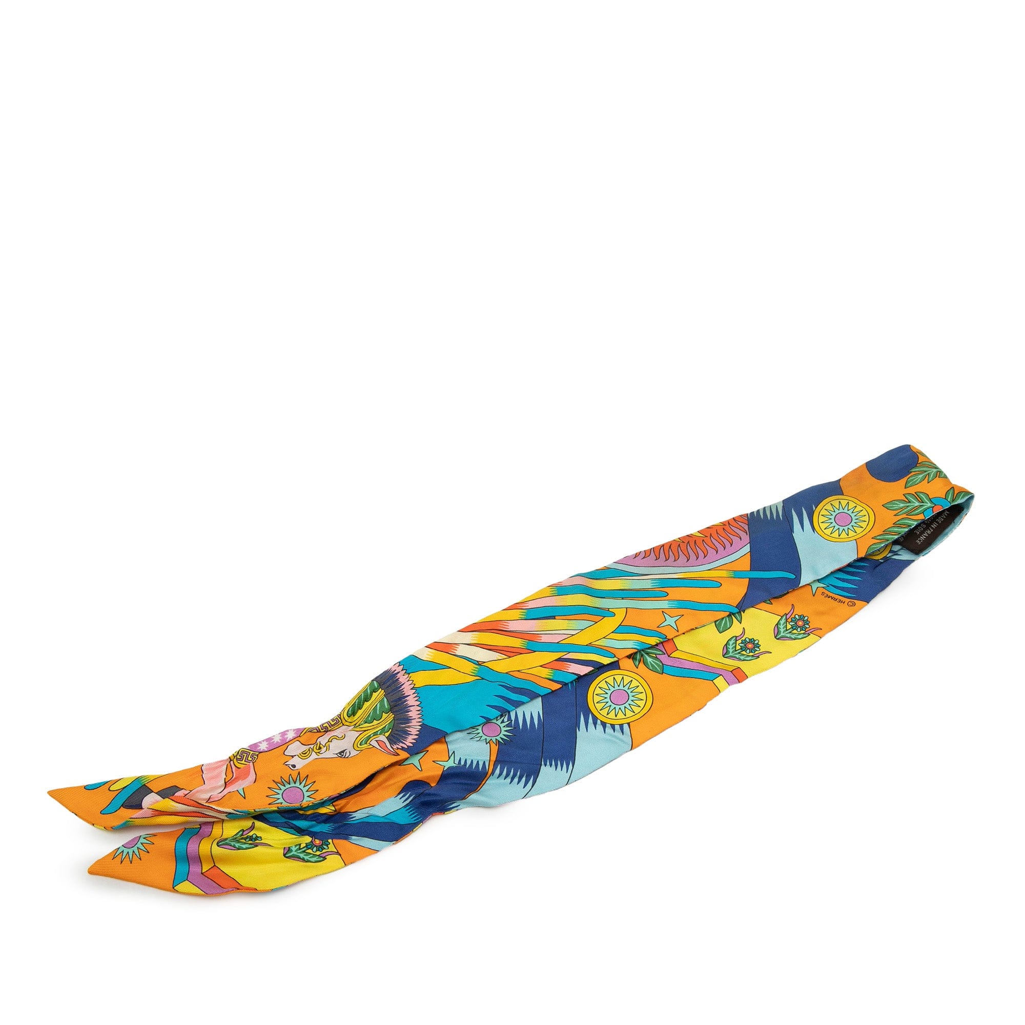 Hermès La Source de Pegase Silk Twilly Scarf