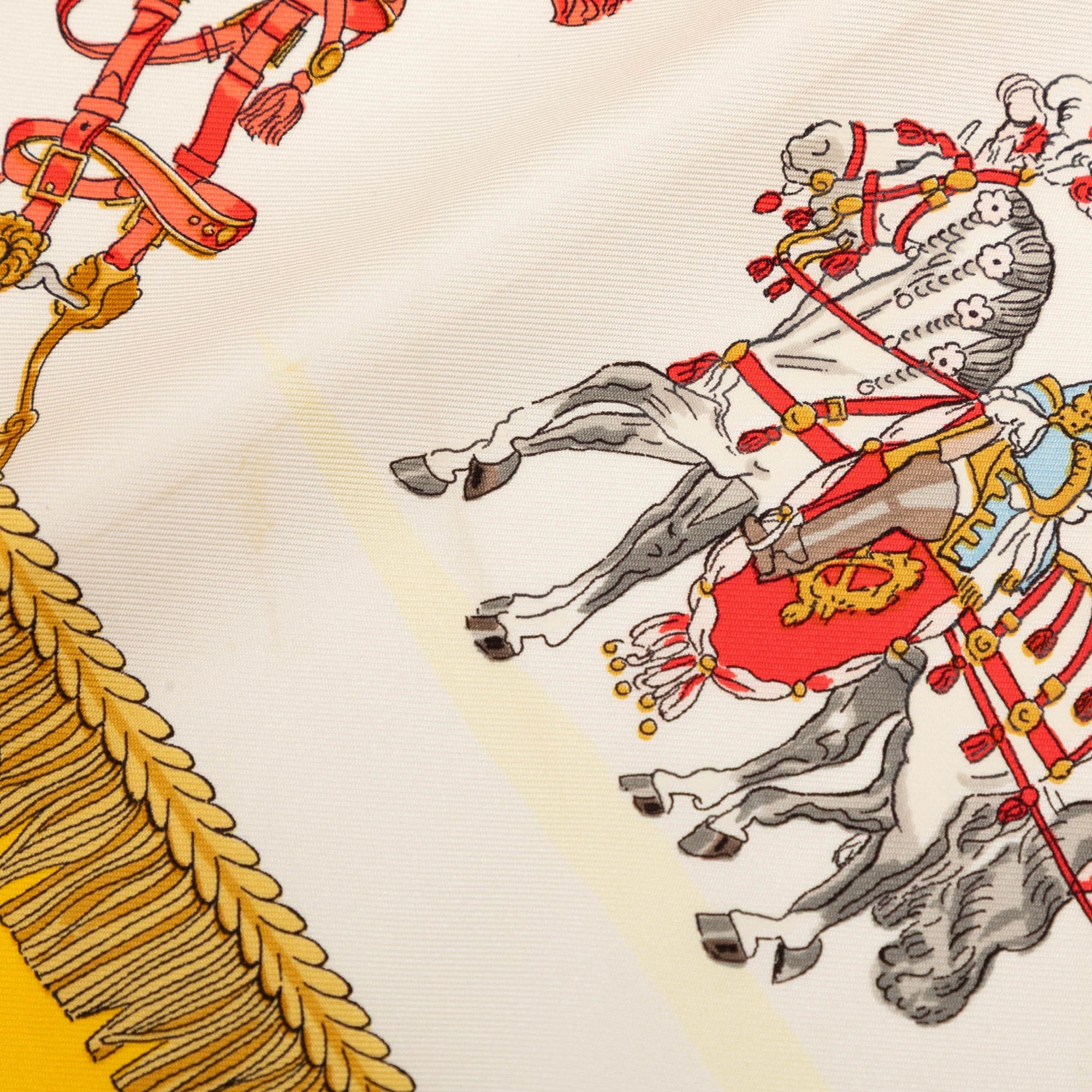 Hermès Caparacons De La France Et De L Inde Silk Scarf 90