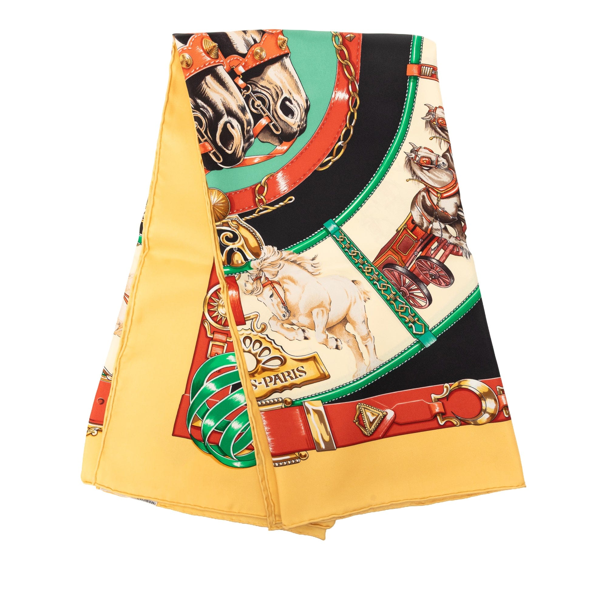 Hermès Chevaux de Trait Silk Scarf 90