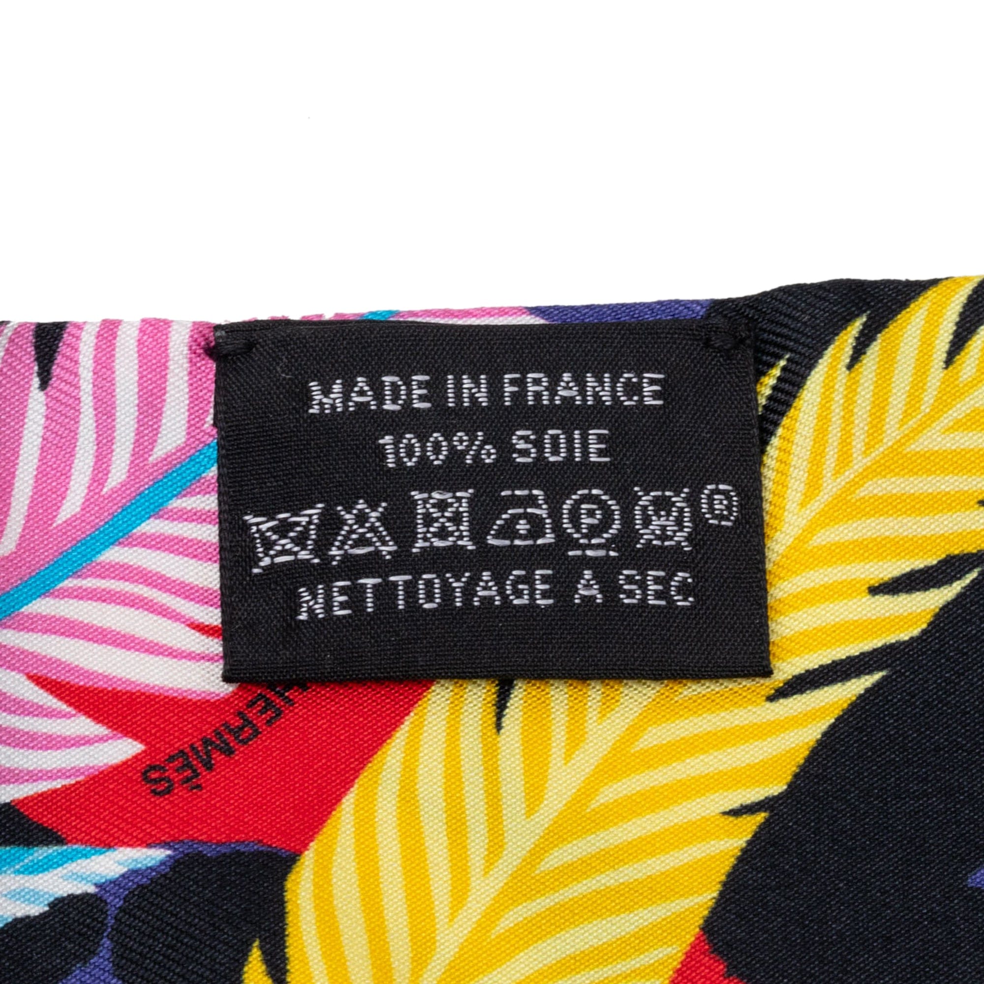 Hermès Jaguar Quetzal Silk Twilly Scarf