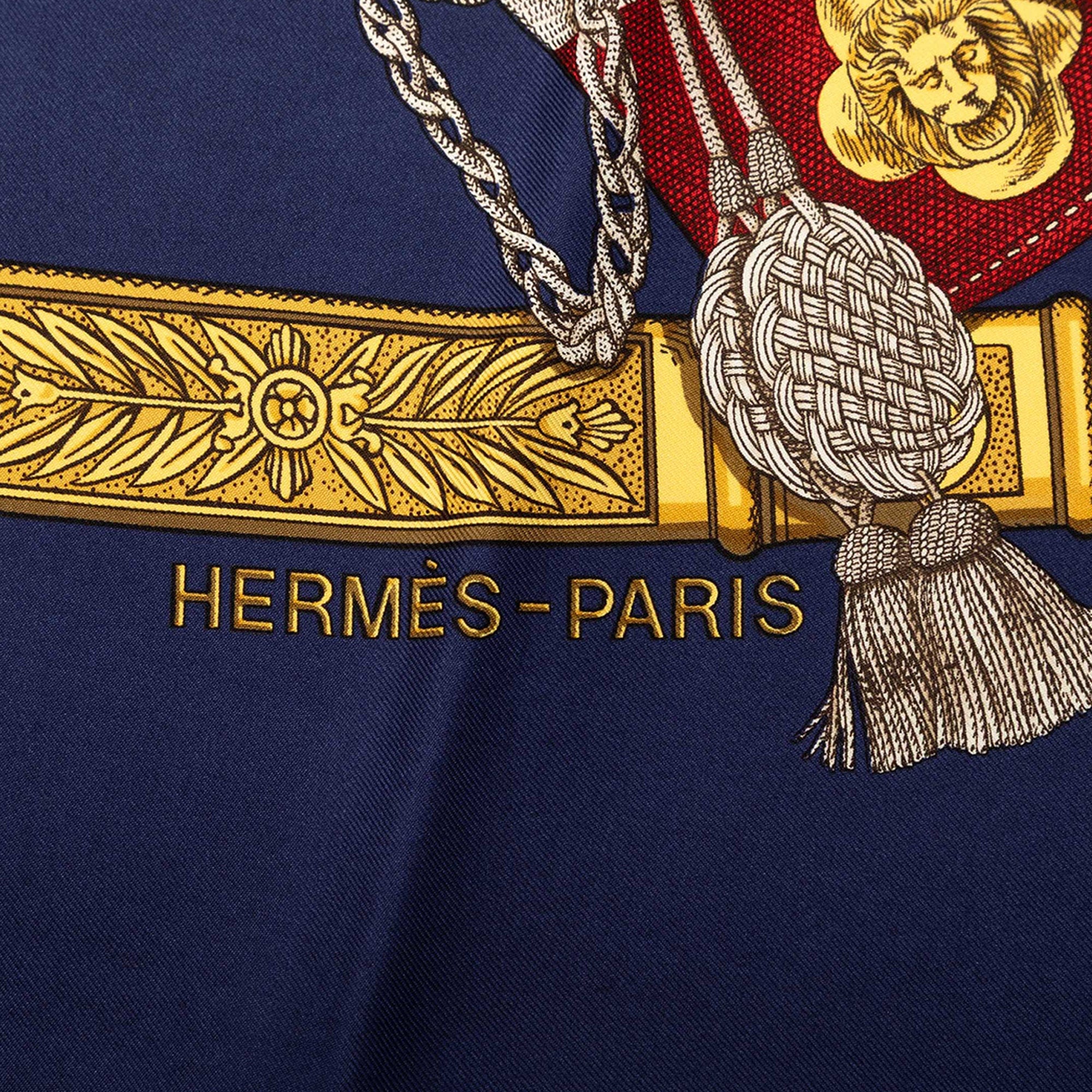 Hermès Grand Uniforme Silk Scarf 90