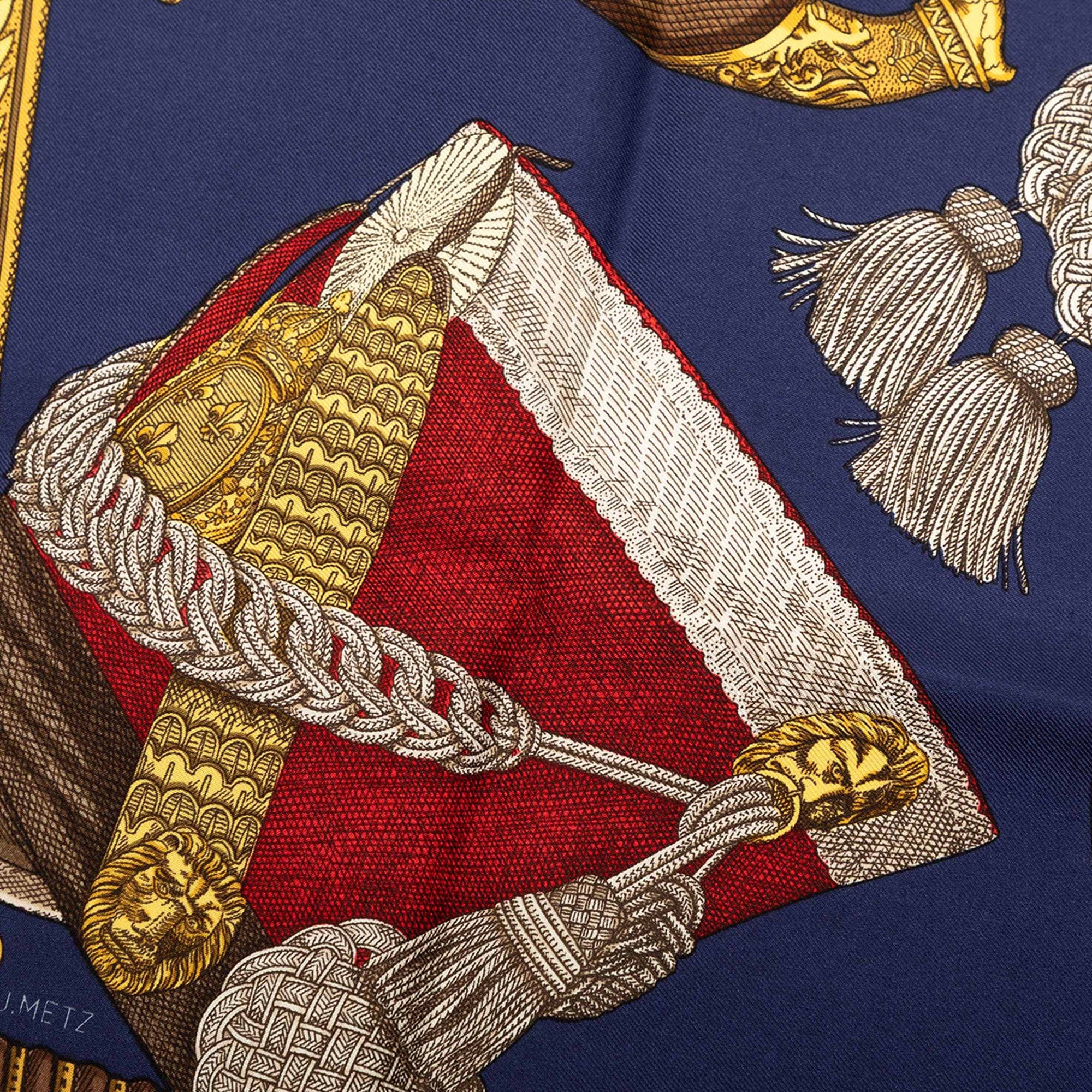 Hermès Grand Uniforme Silk Scarf 90