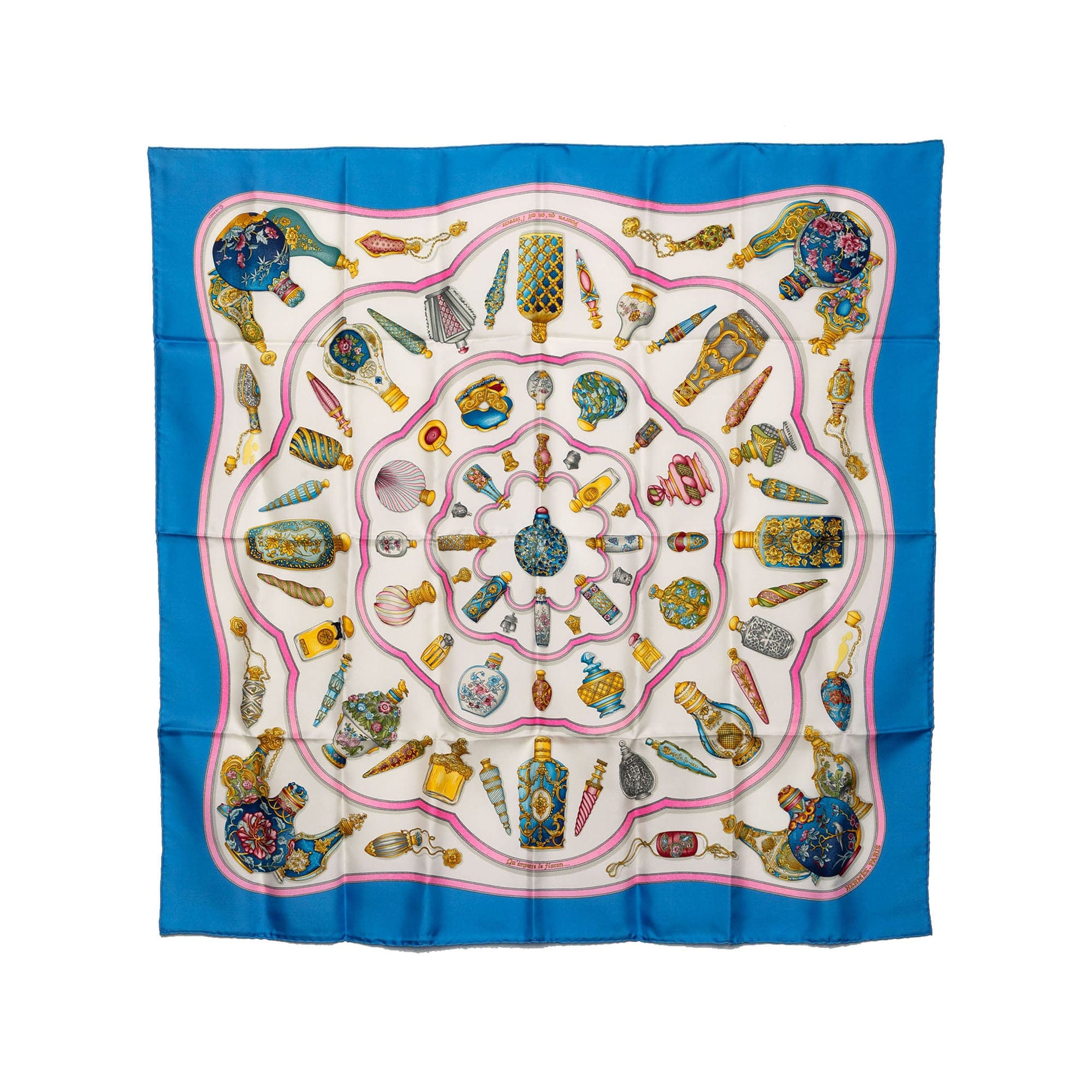 Hermès Qu Importe Le Flacon Silk Scarf 90