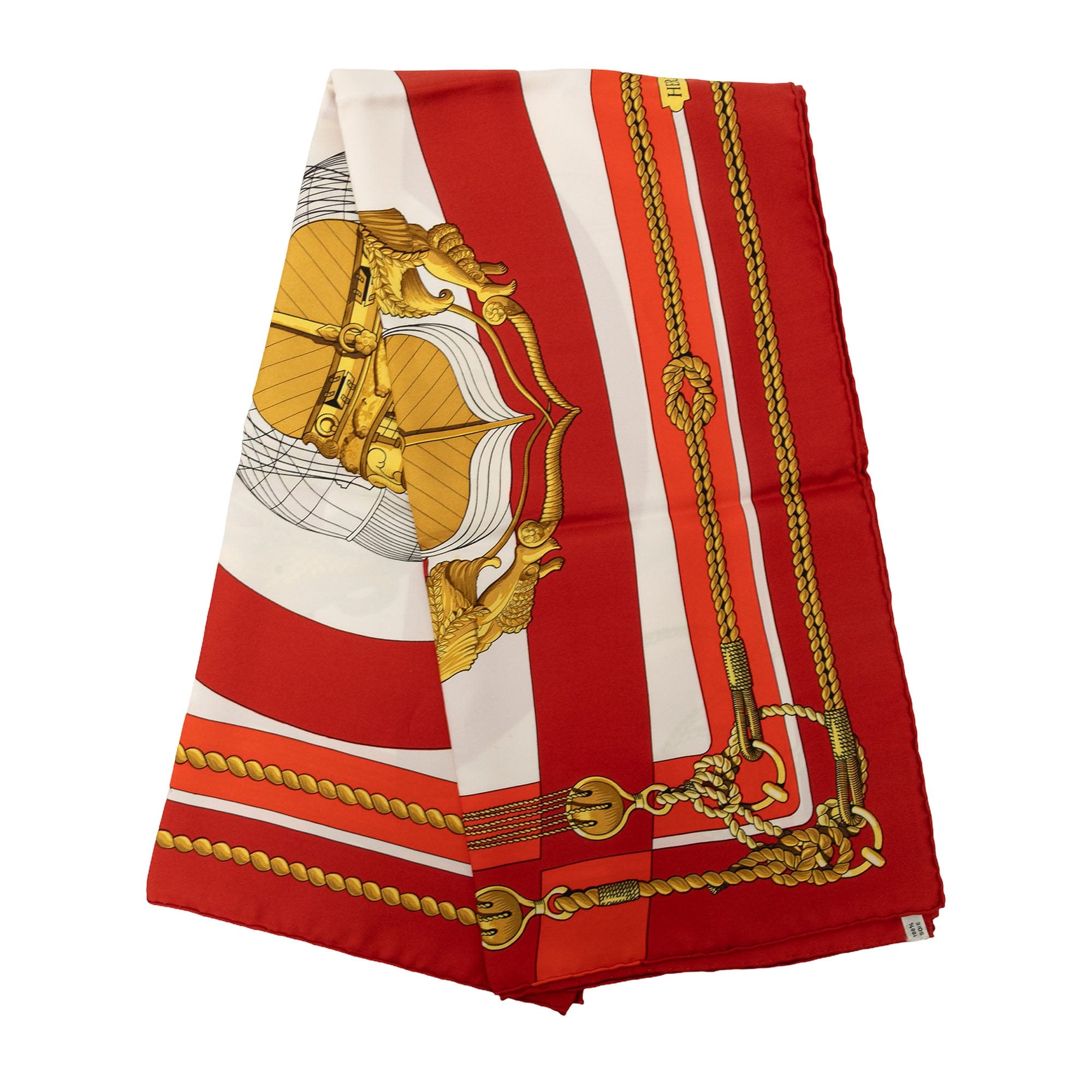 Hermès Chateaux D Arriere Silk Scarf 90