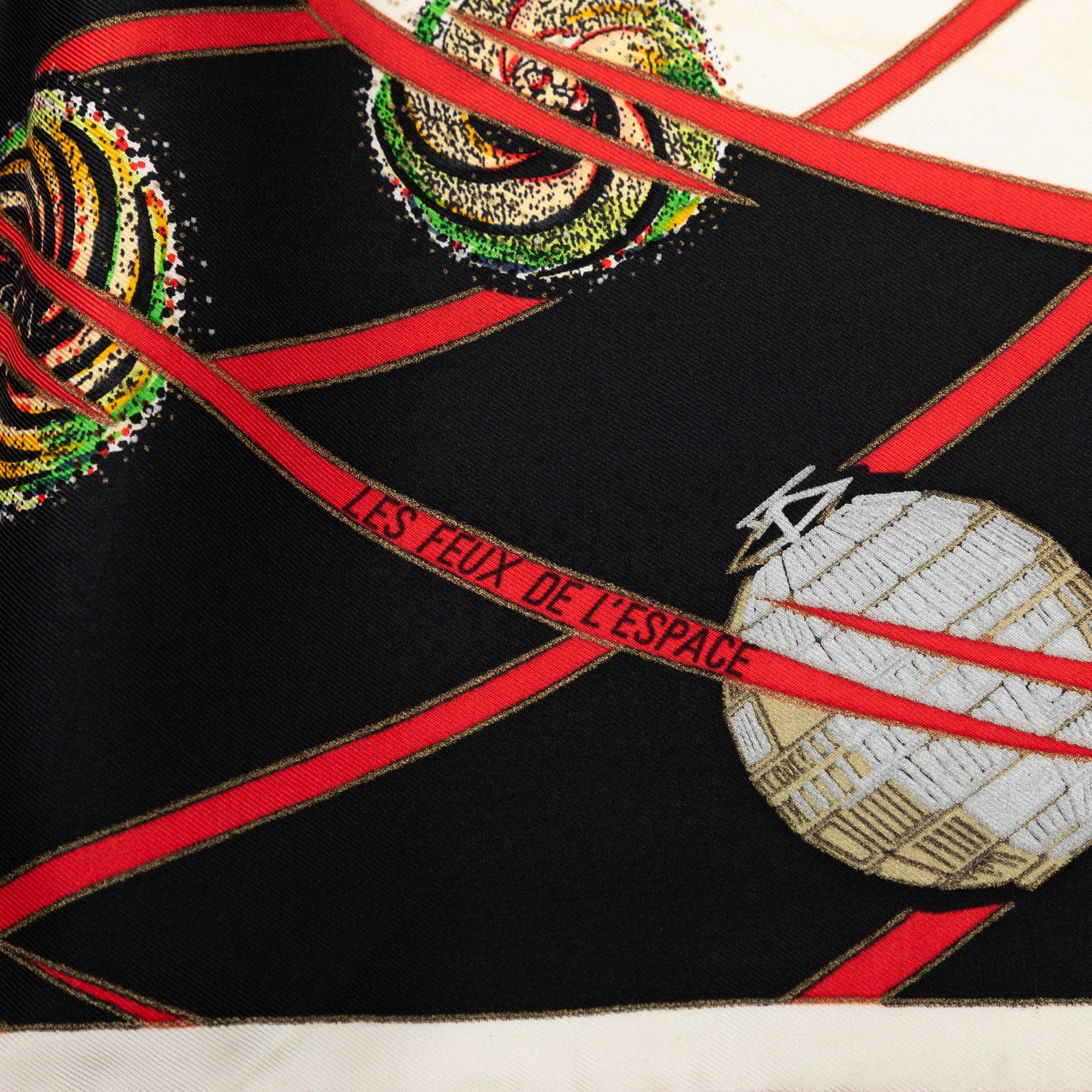 Hermès Les Feux de L Espace Silk Scarf 90