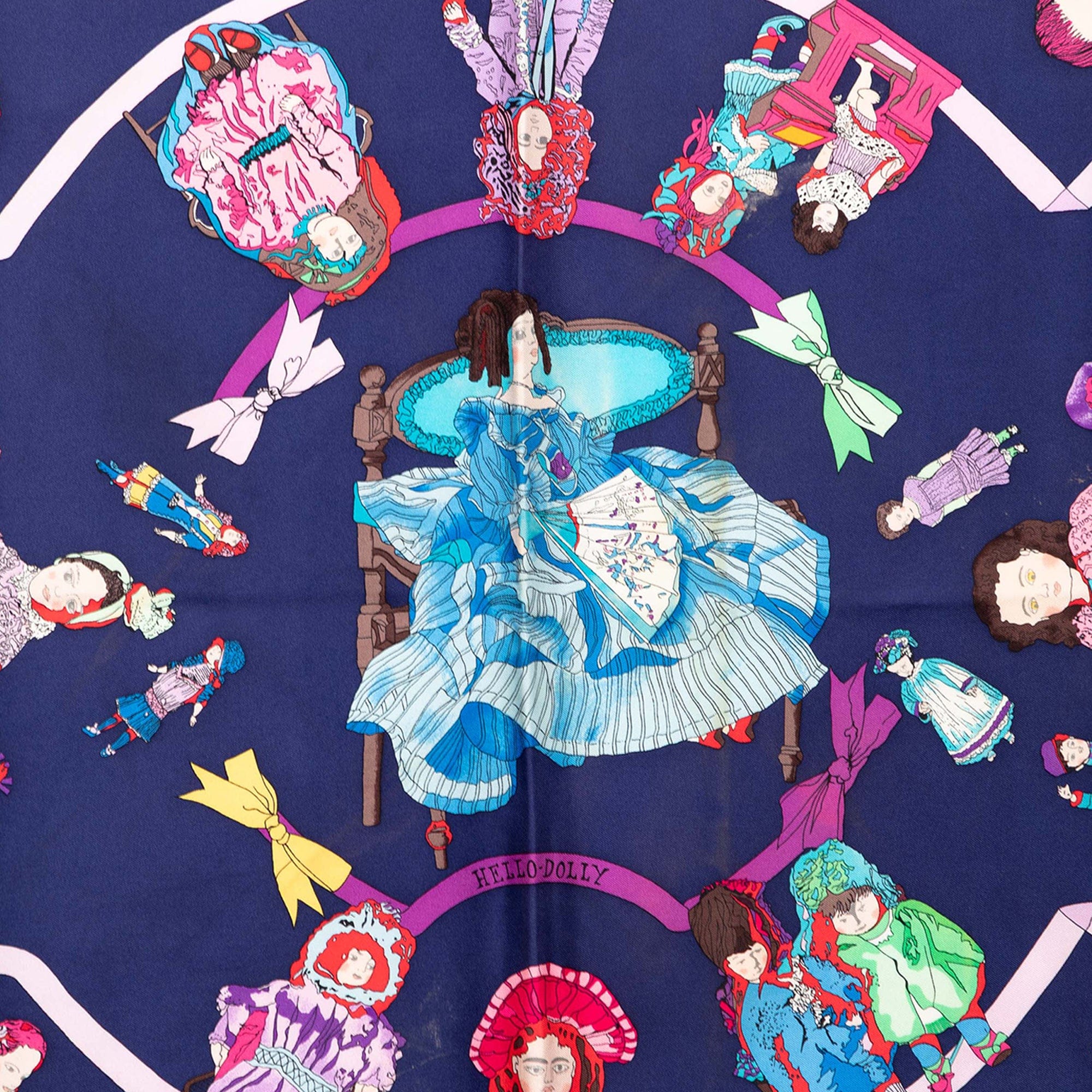 Hermès Hello Dolly Silk Scarf 90
