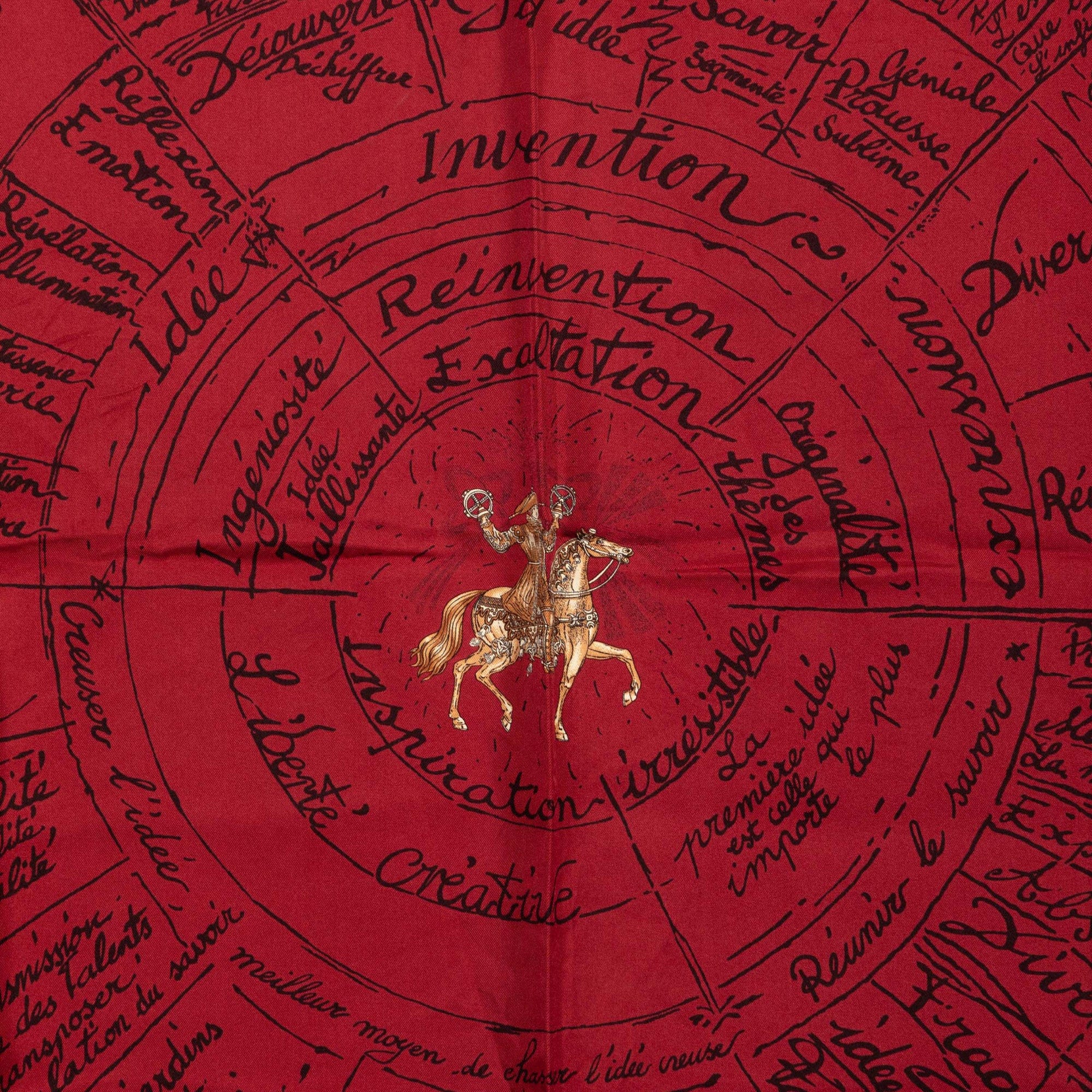 Hermès Naissance D Une Idee Silk Scarf 90
