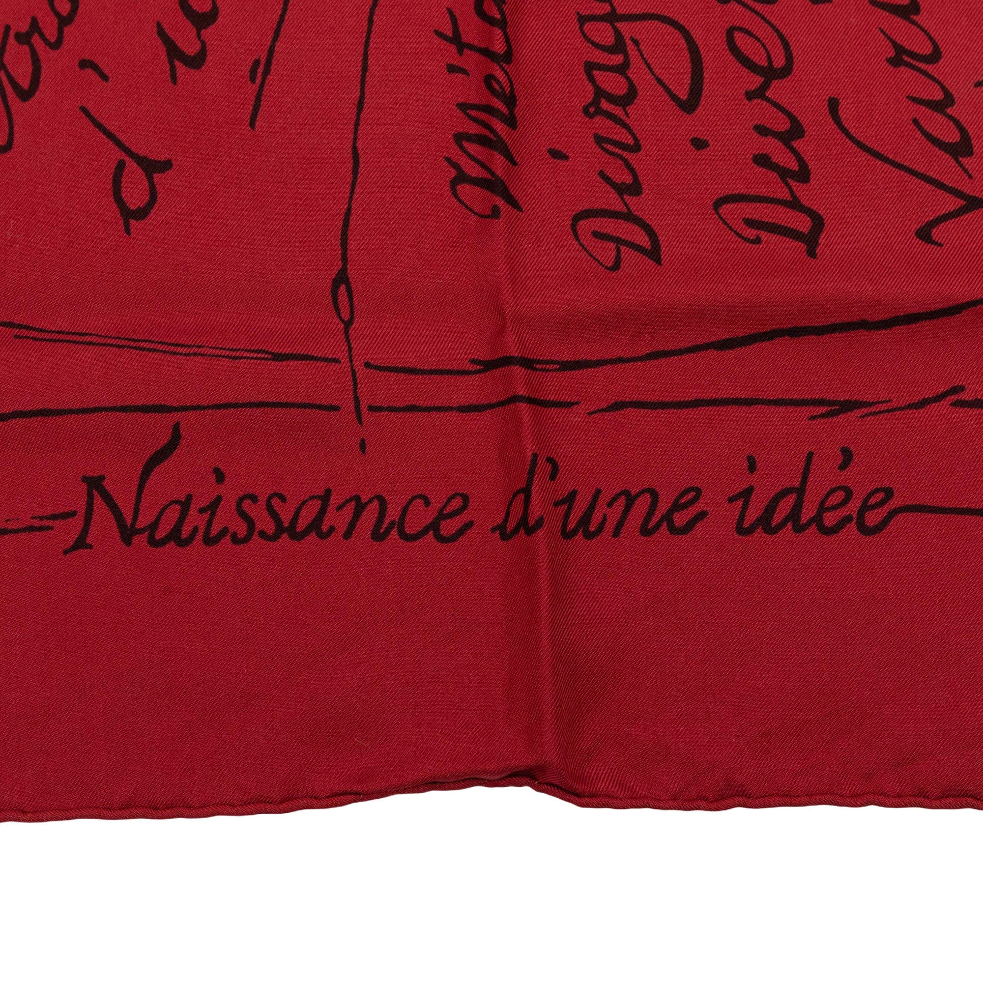 Hermès Naissance D Une Idee Silk Scarf 90