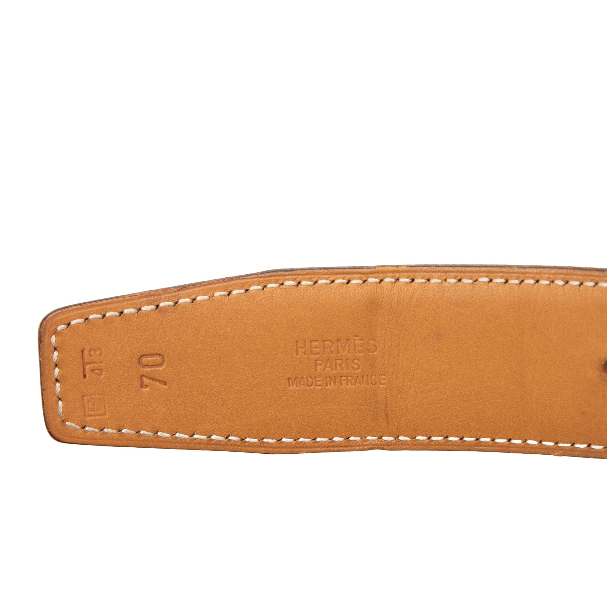 Hermès Box Calf Constance H Reversible Belt