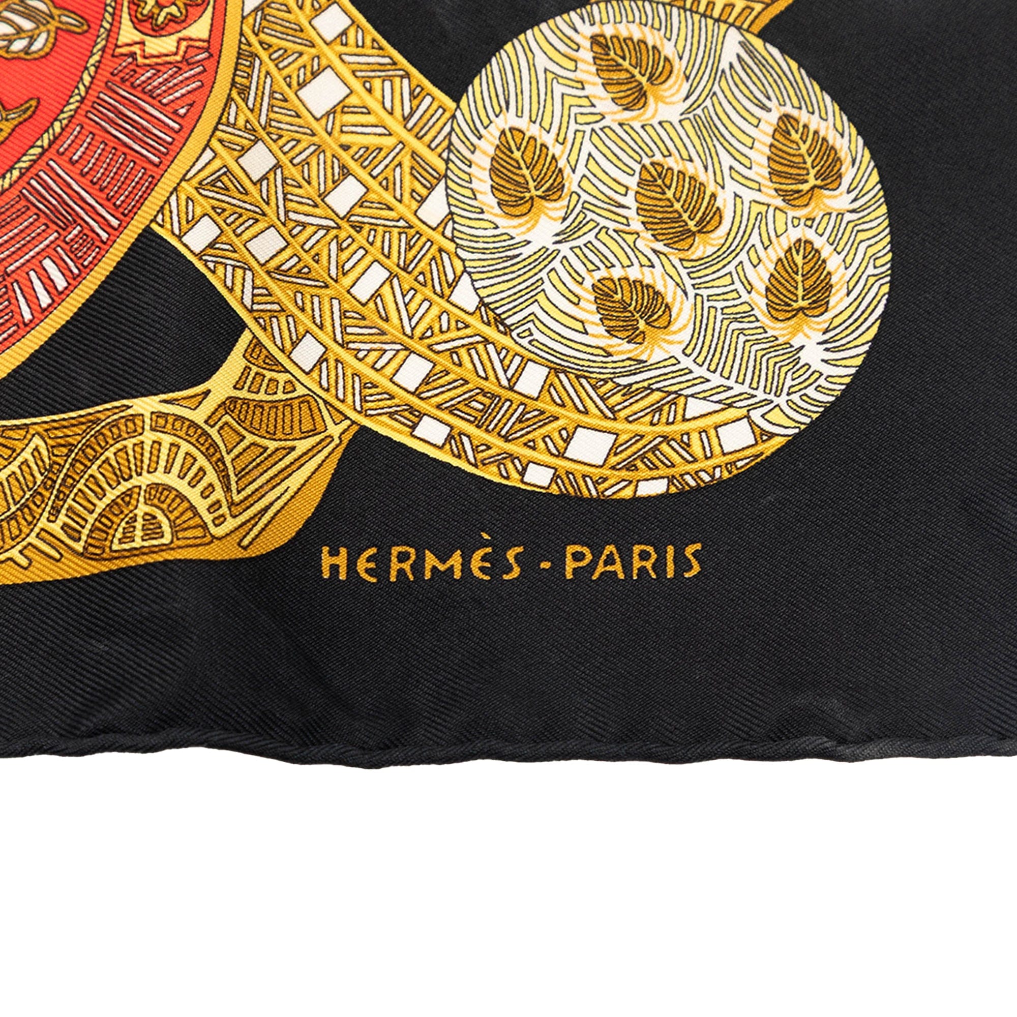 Hermès Art des Steppes Silk Handkerchief
