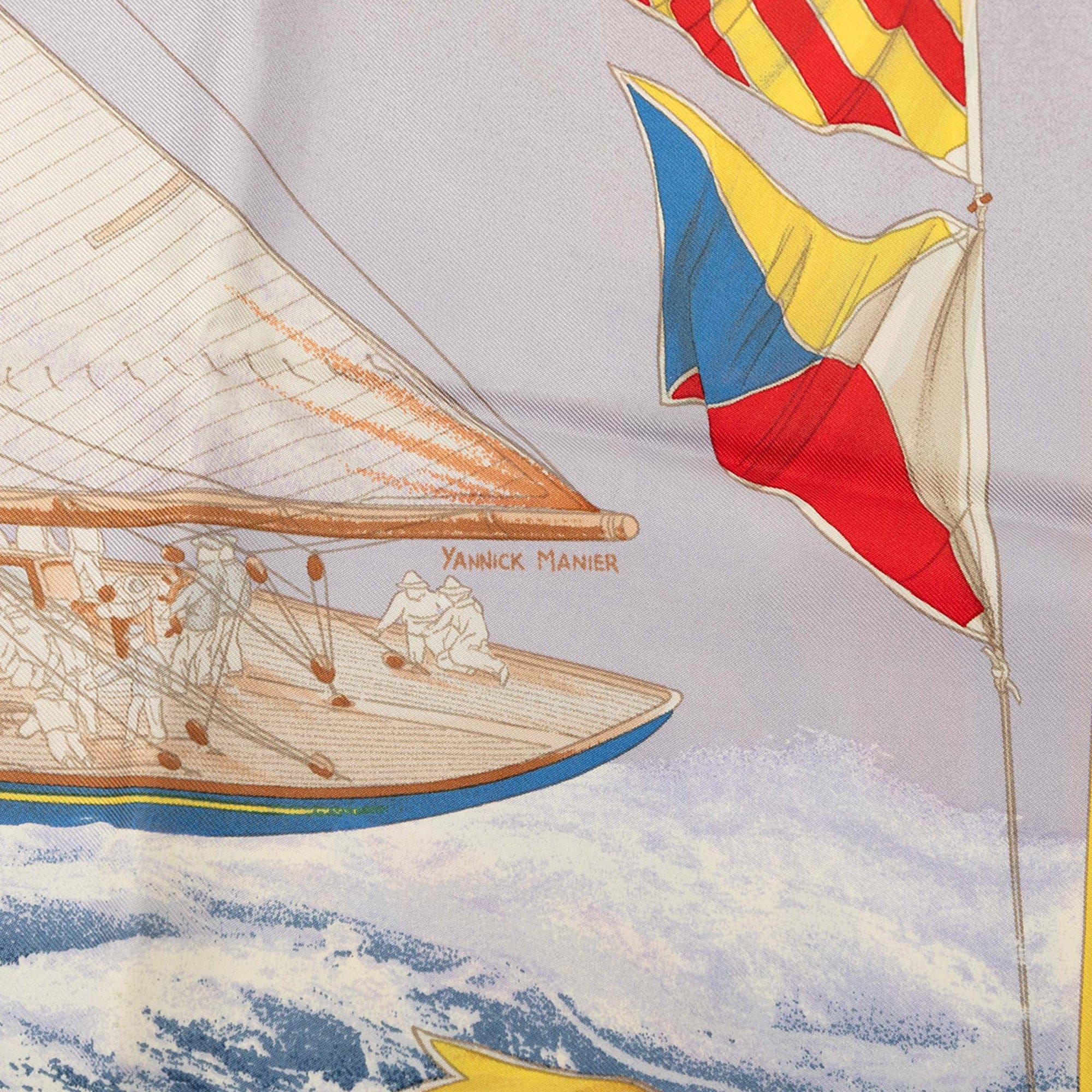 Hermès En Course Silk Scarf 90