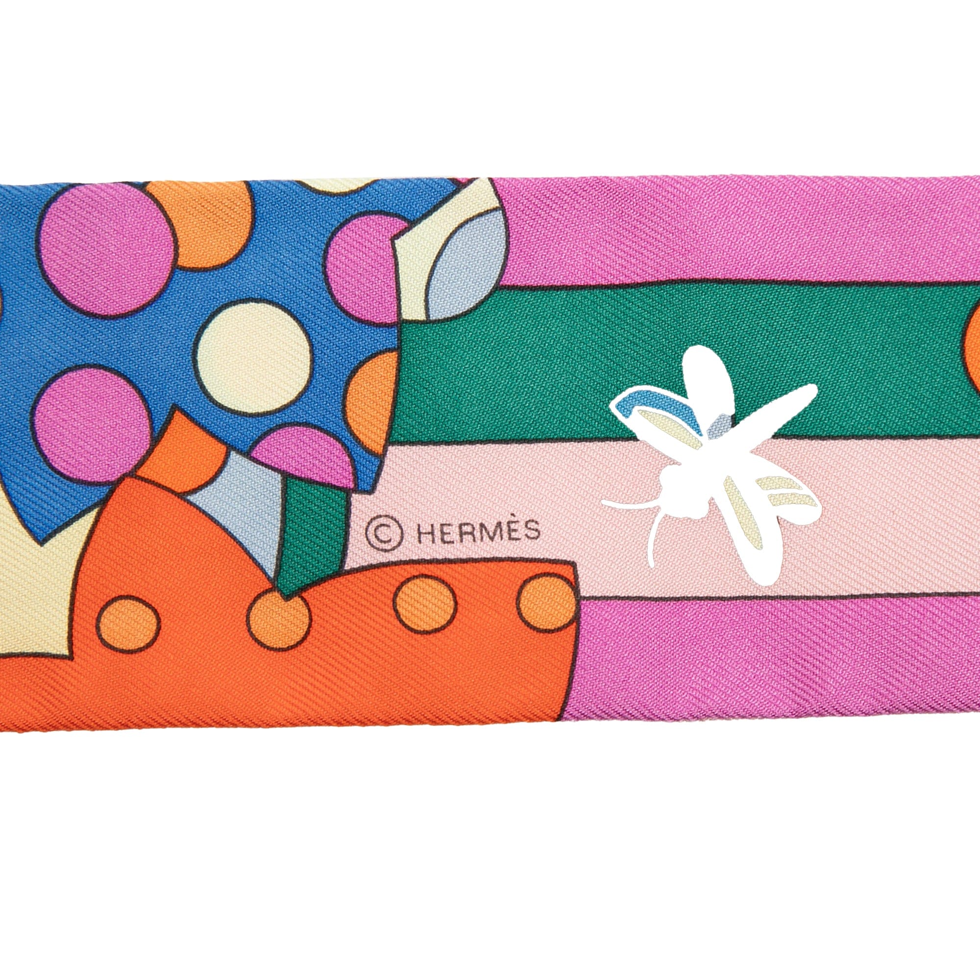 Hermès Les Murmures De La Foret Silk Twilly Scarf