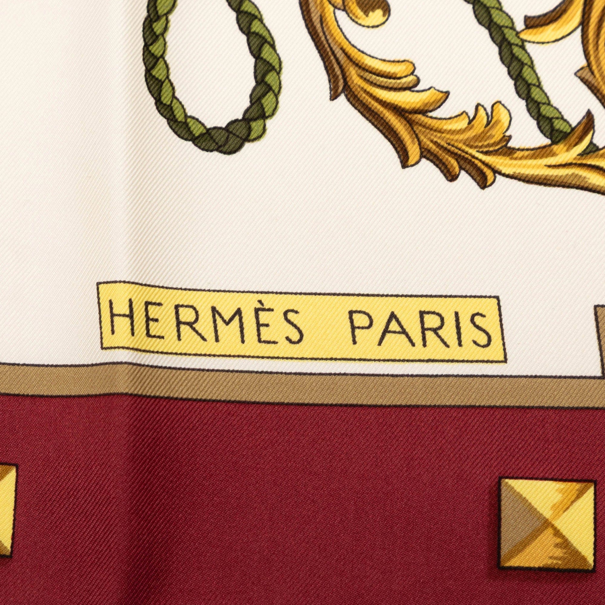 Hermès Les Cles Silk Scarf 90