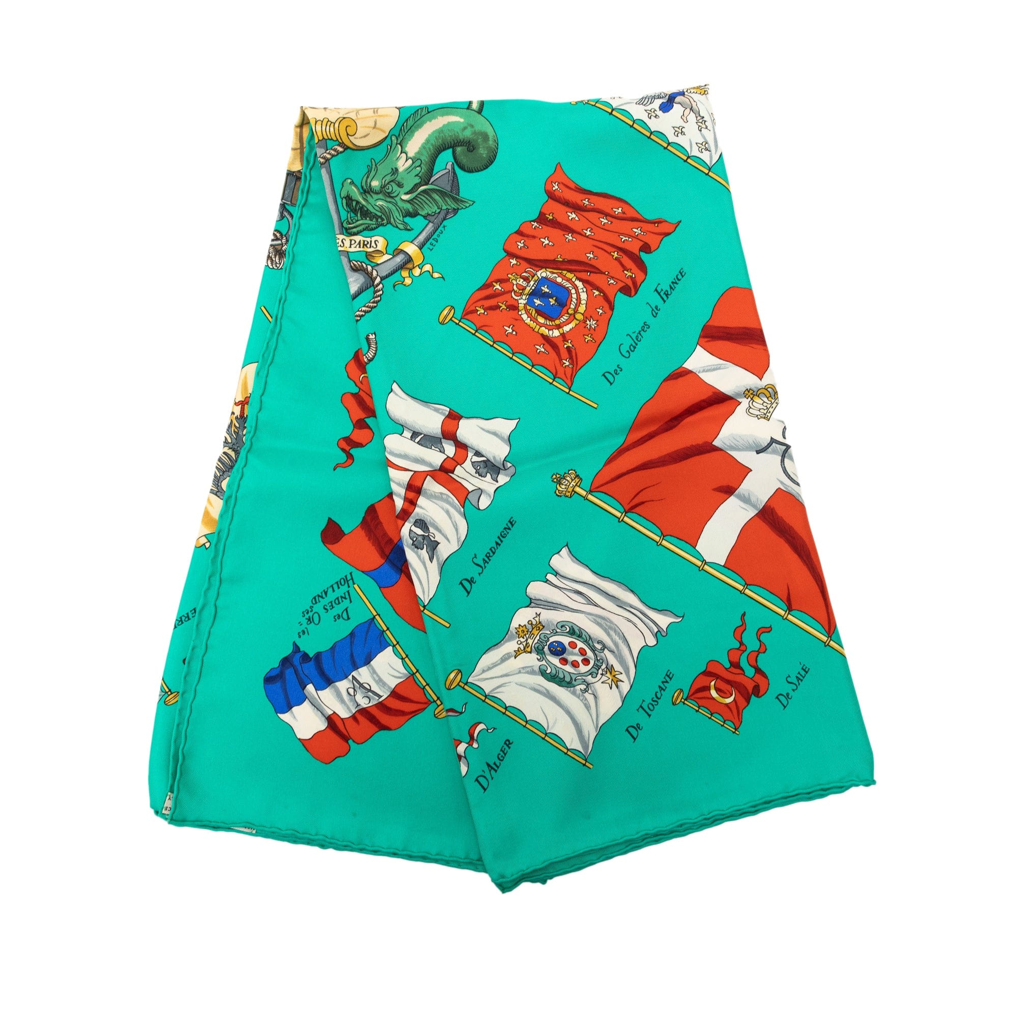 Hermès Pavois Silk Scarf 90