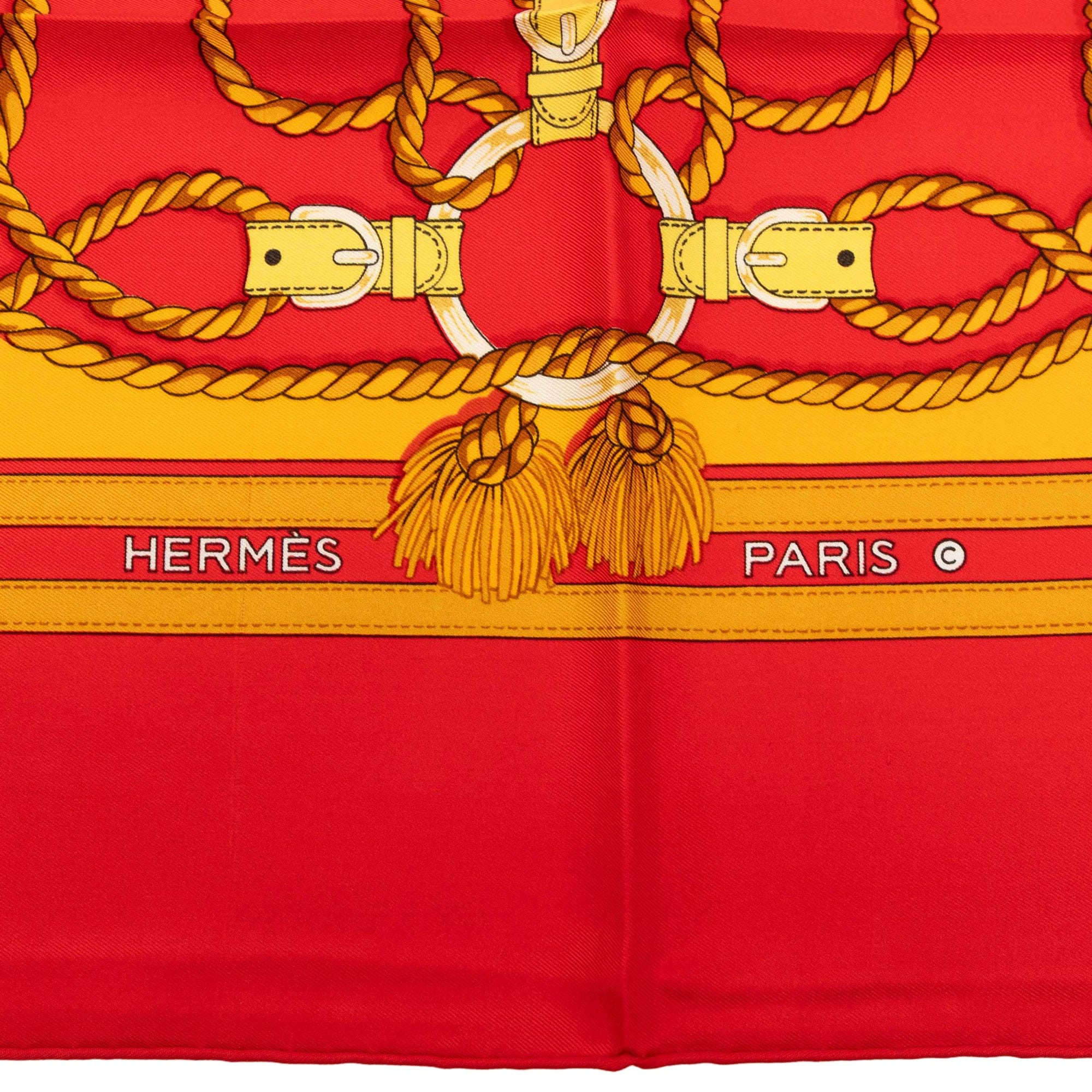 Hermès Cordelieres Silk Scarf