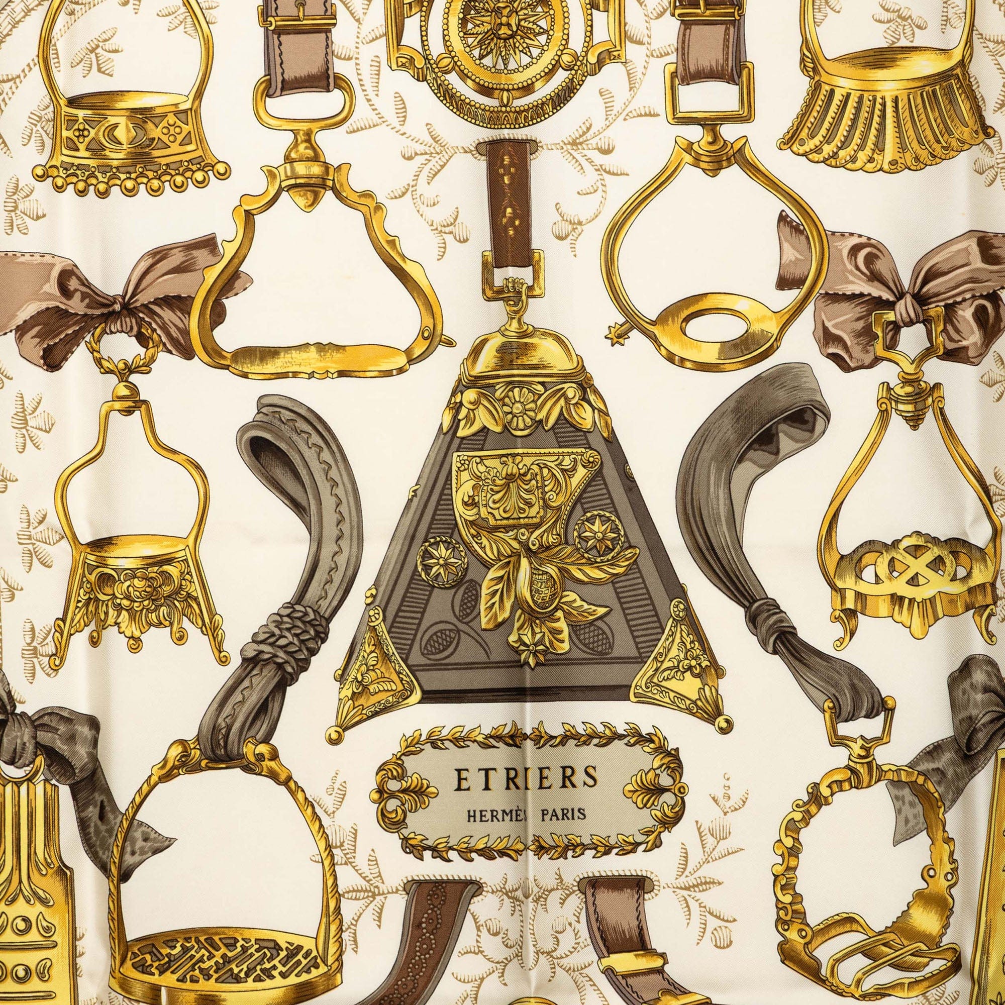 Hermès Etriers Silk Scarf 90