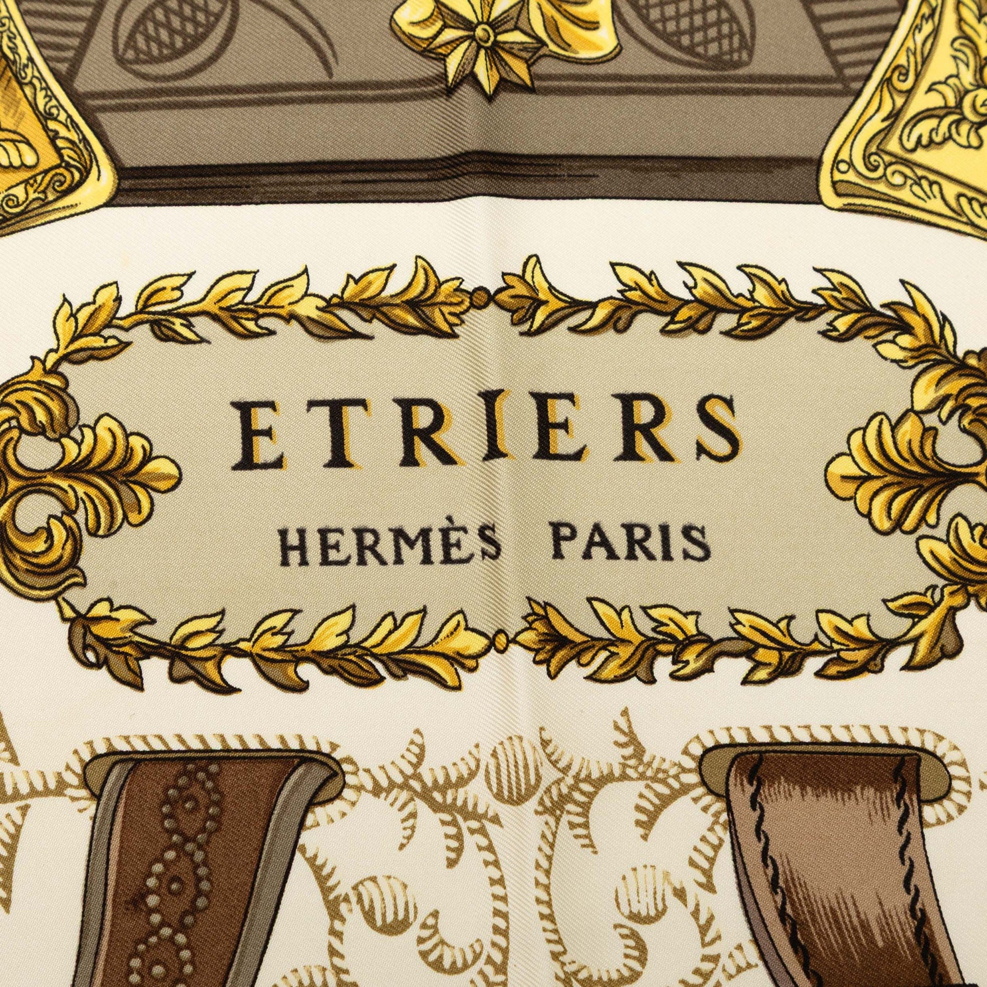 Hermès Etriers Silk Scarf 90
