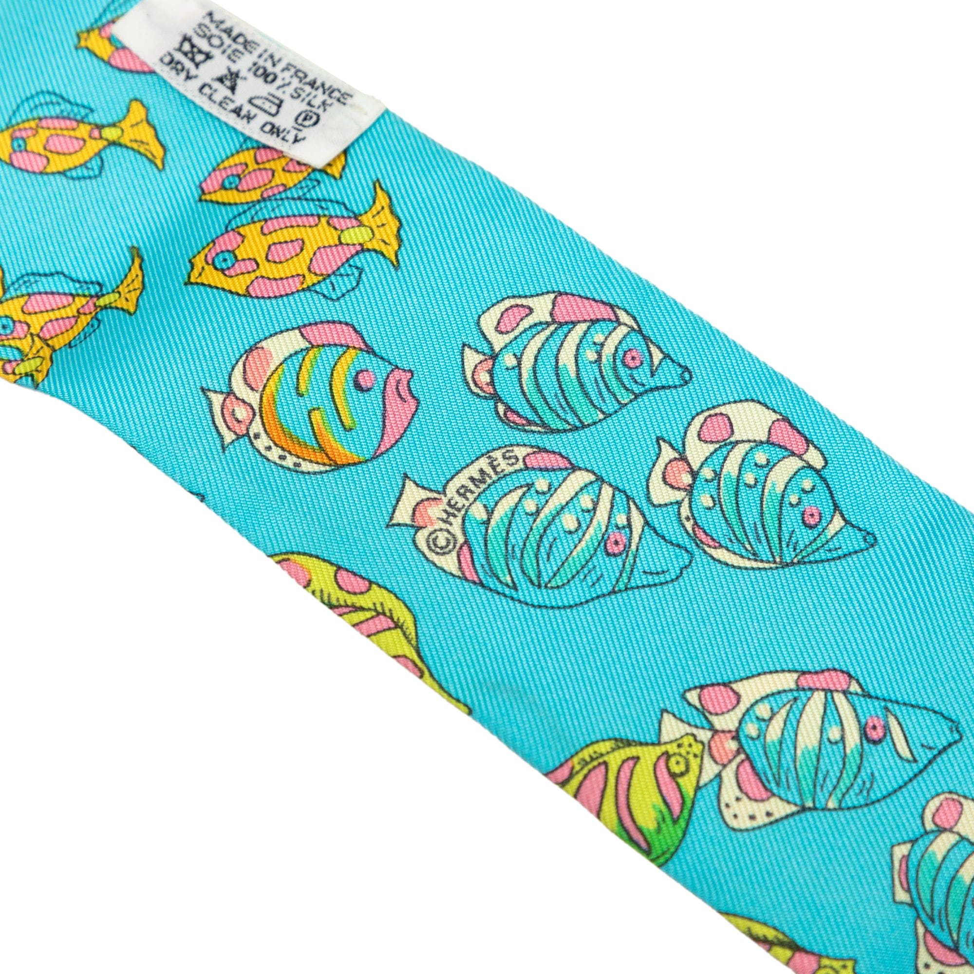 Hermès Rencontre Oceane Twilly Silk Scarf