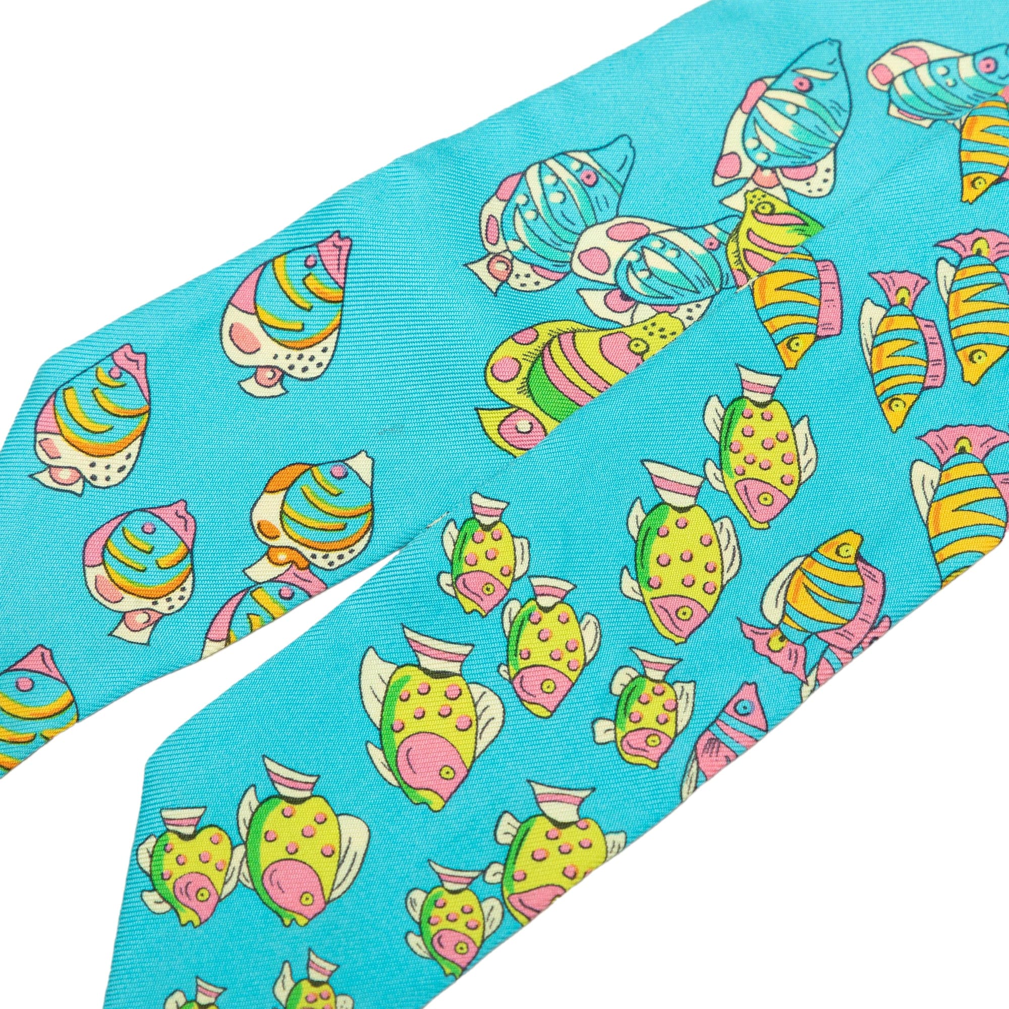 Hermès Rencontre Oceane Twilly Silk Scarf