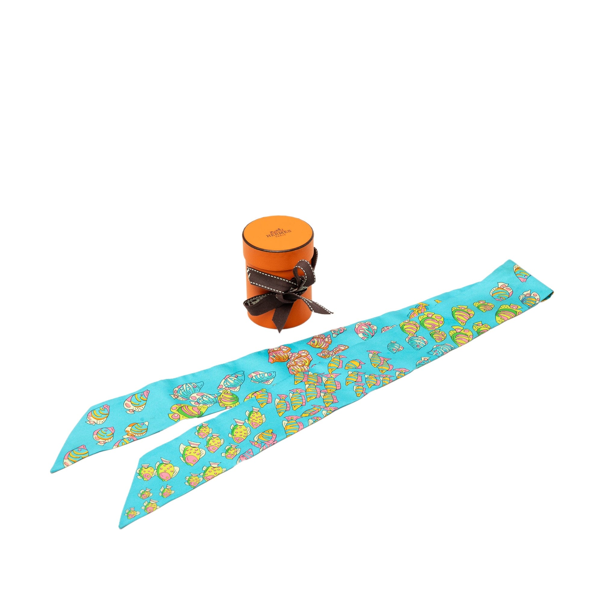 Hermès Rencontre Oceane Twilly Silk Scarf