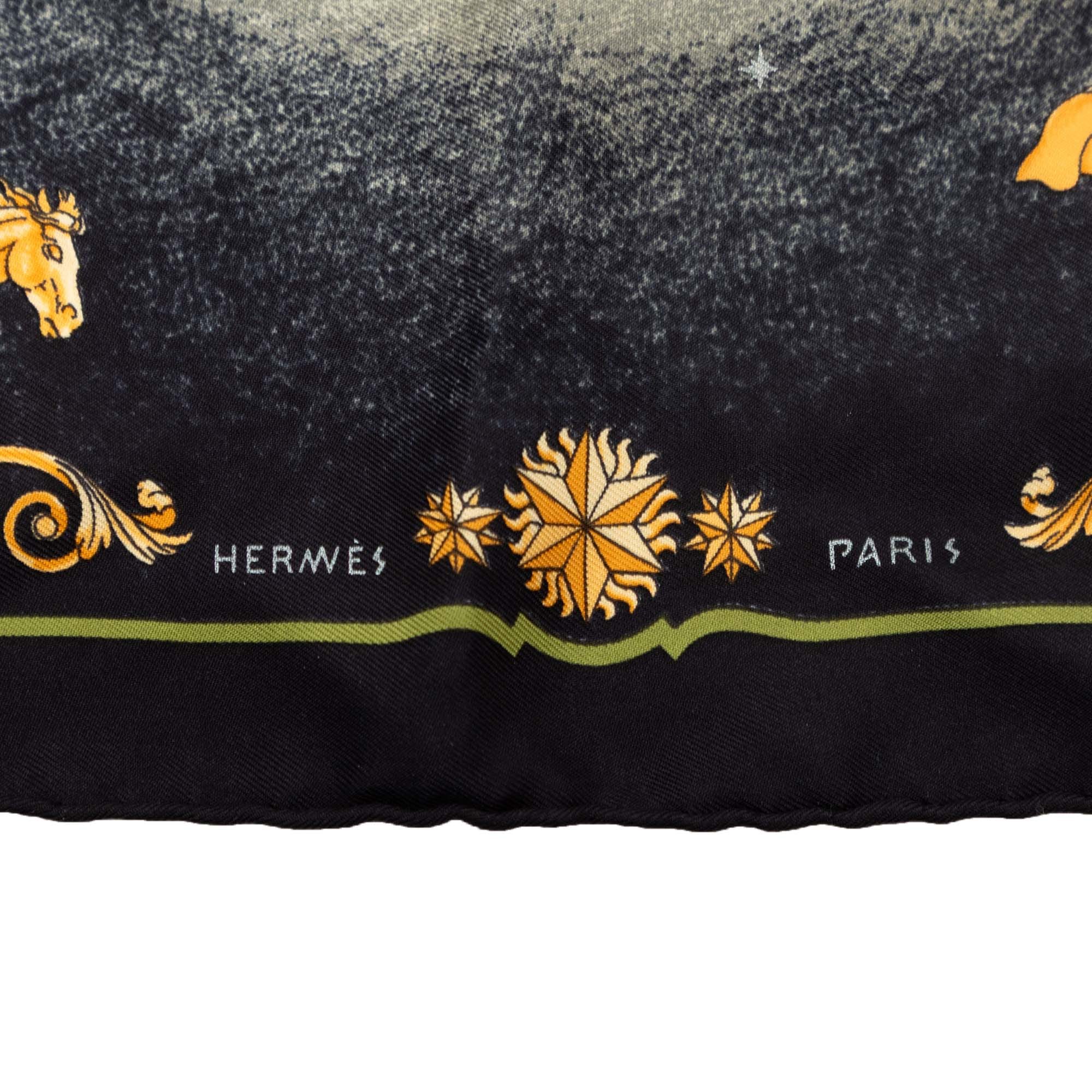 Hermès Cosmos Square Silk Handkerchief